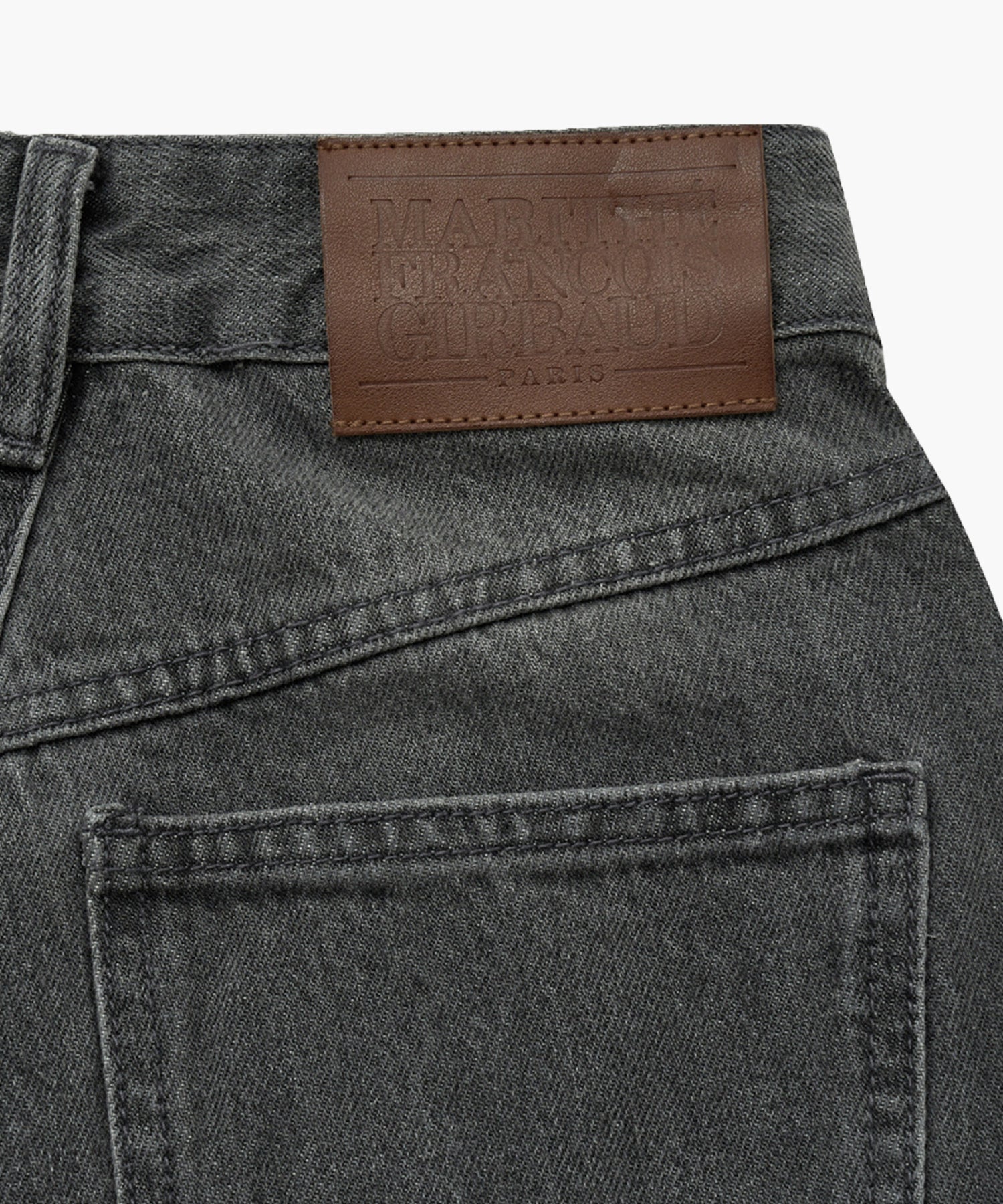 W X-POCKET RAW EDGE HALF DENIM PANTS
