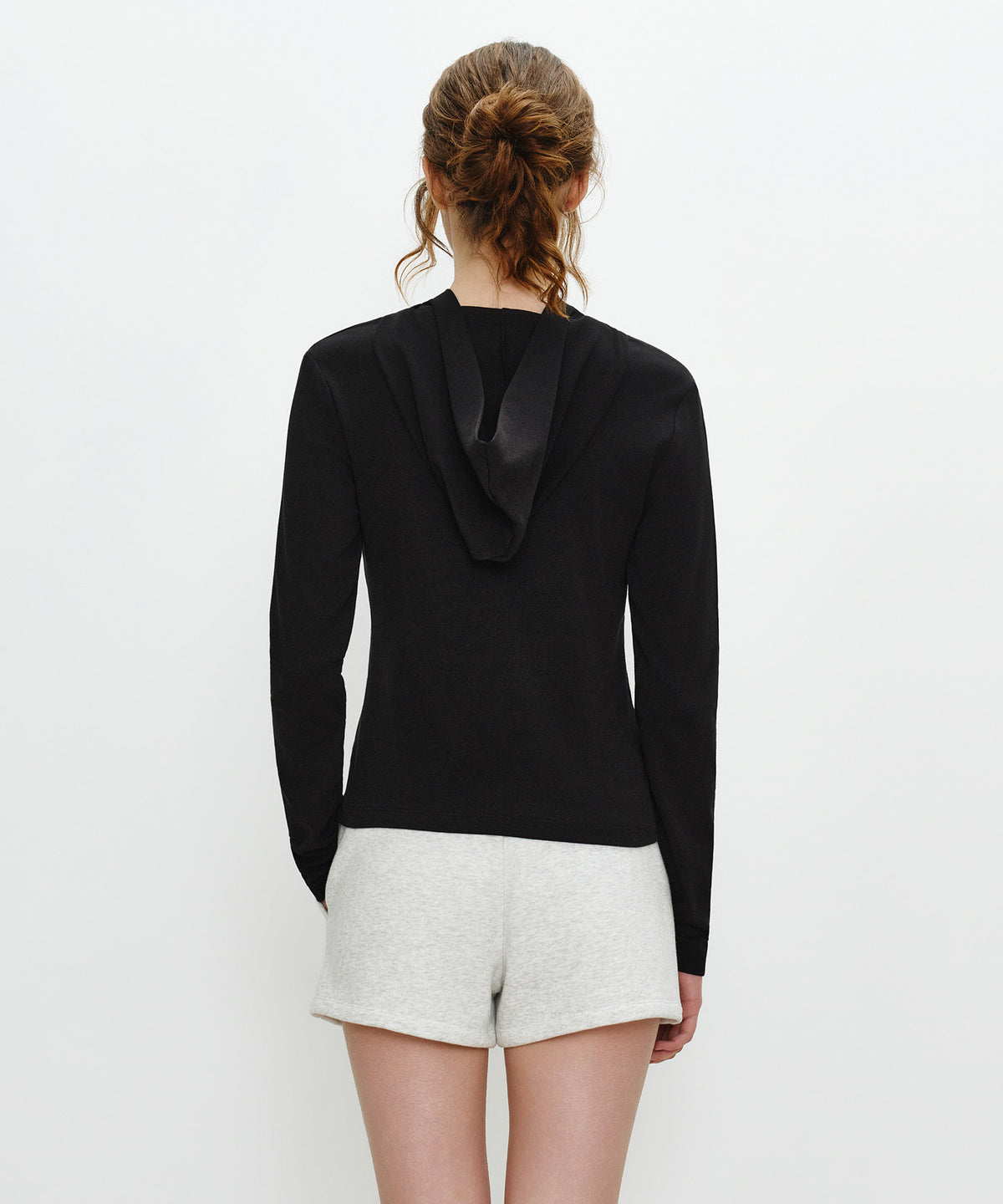 W BASIC HOODIE LONG SLEEVE