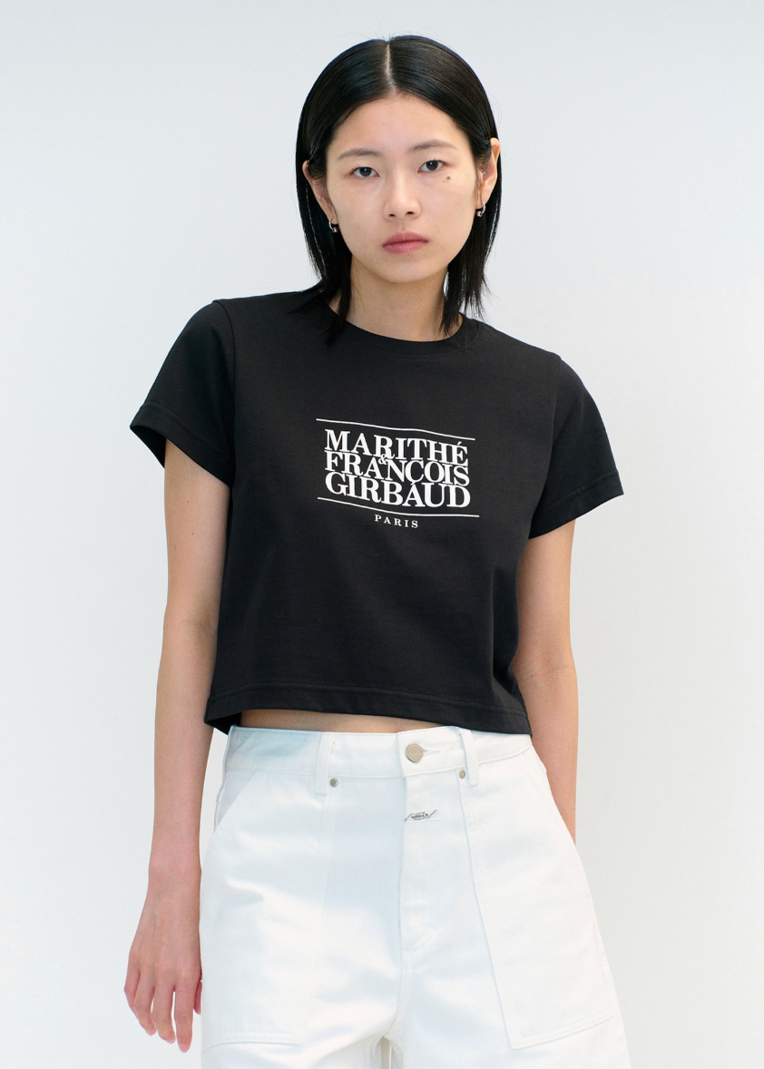 W CLASSIC LOGO CROP TEE