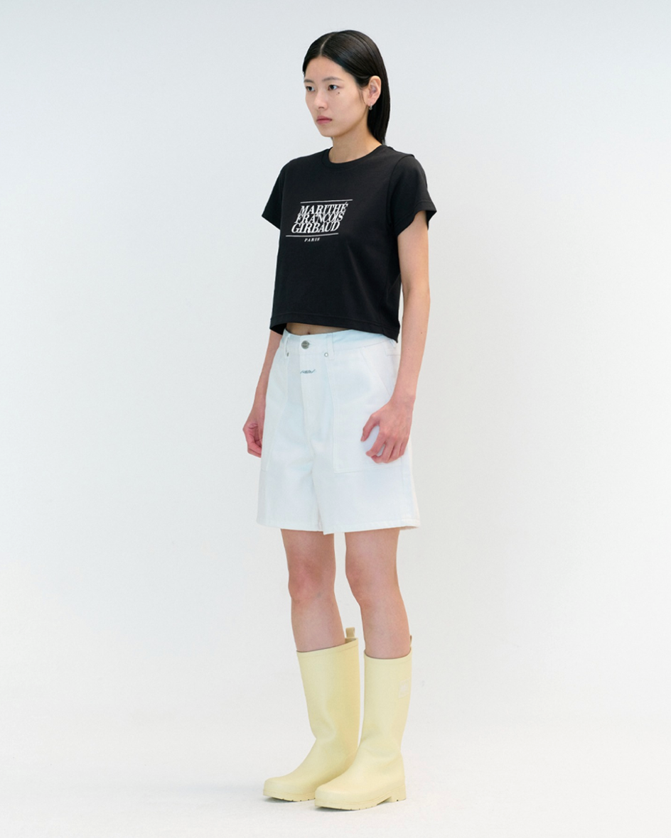 W CLASSIC LOGO CROP TEE