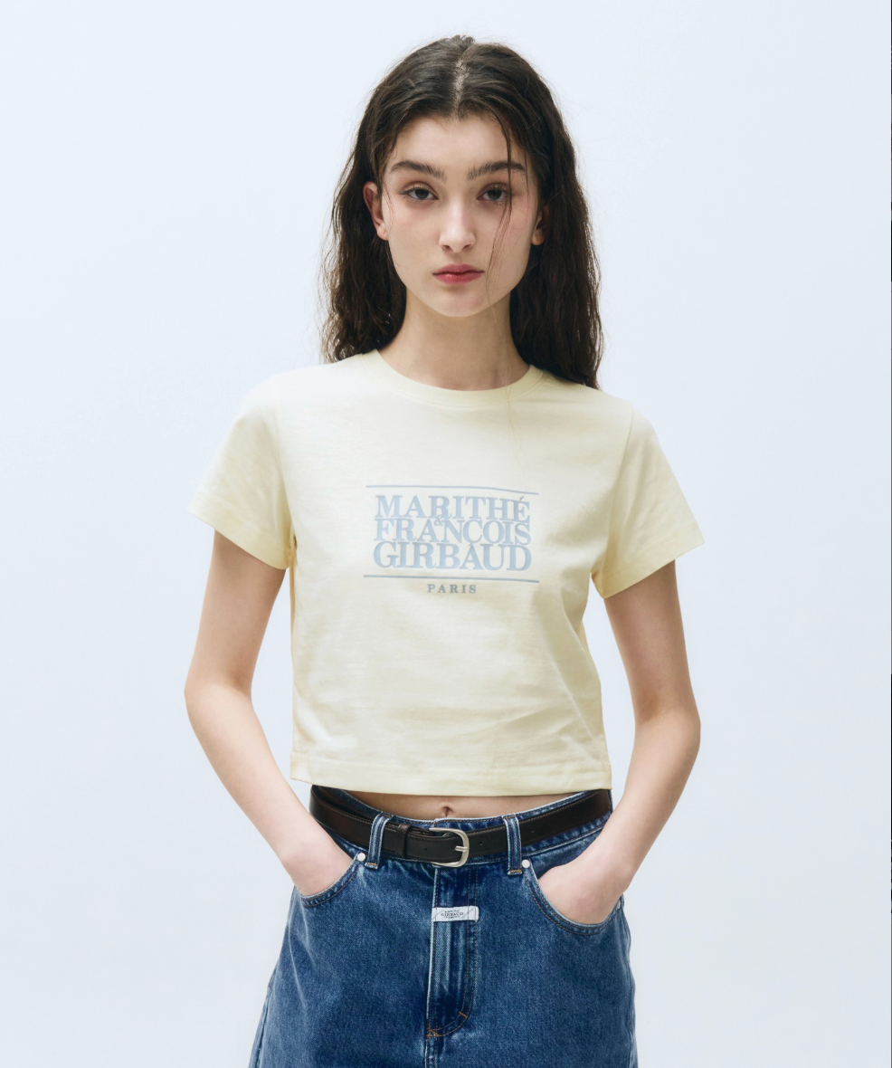 W CLASSIC LOGO CROP TEE