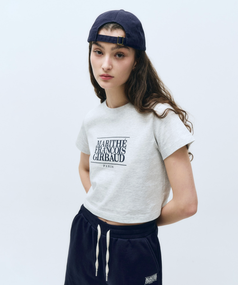 W CLASSIC LOGO CROP TEE
