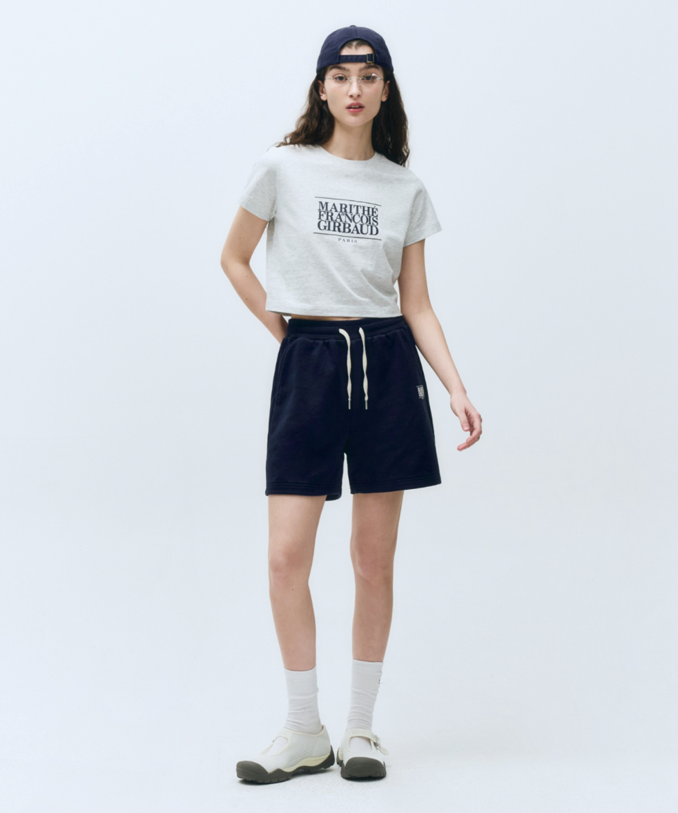 W CLASSIC LOGO CROP TEE