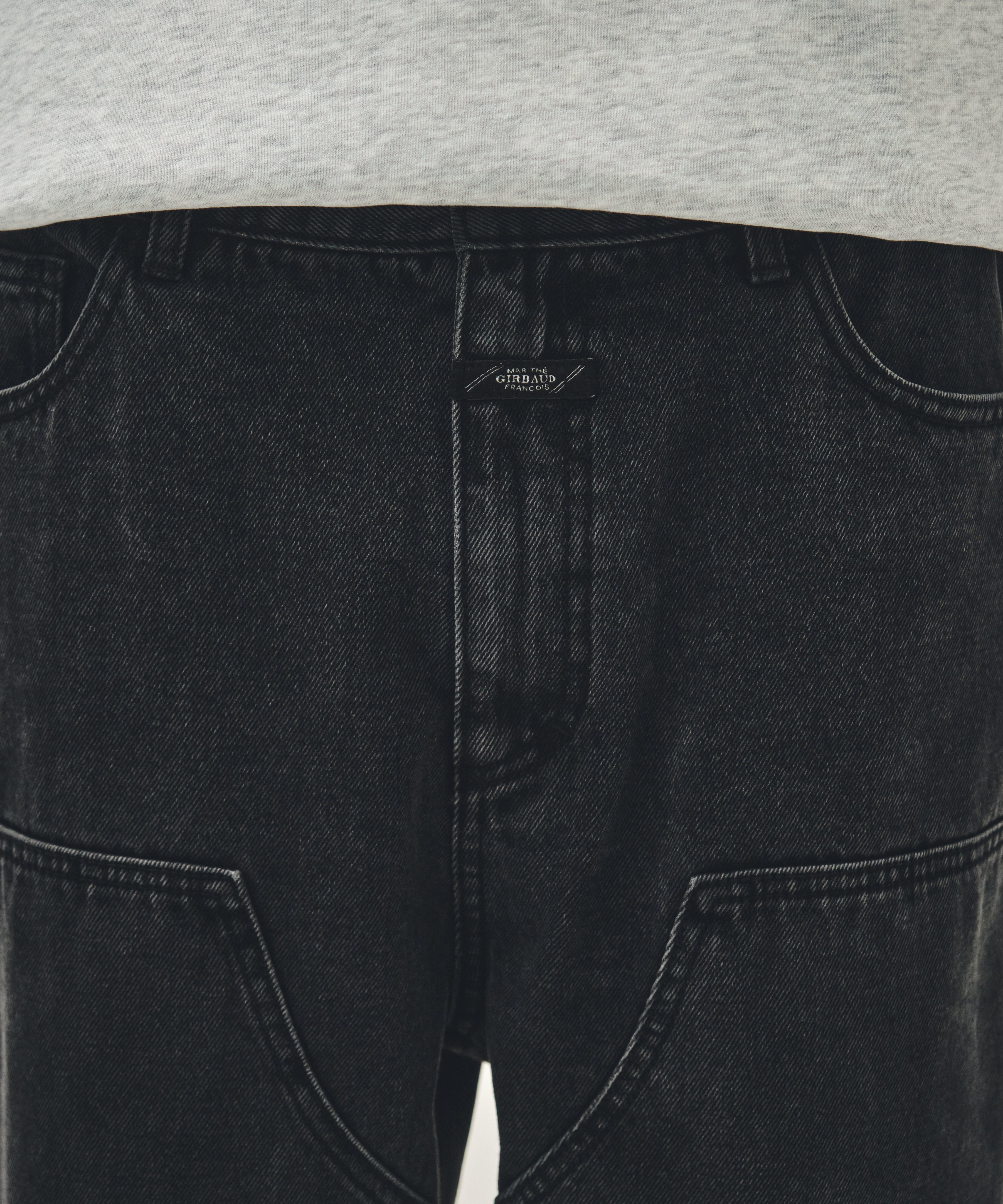 M DOUBLE KNEE DENIM PANTS