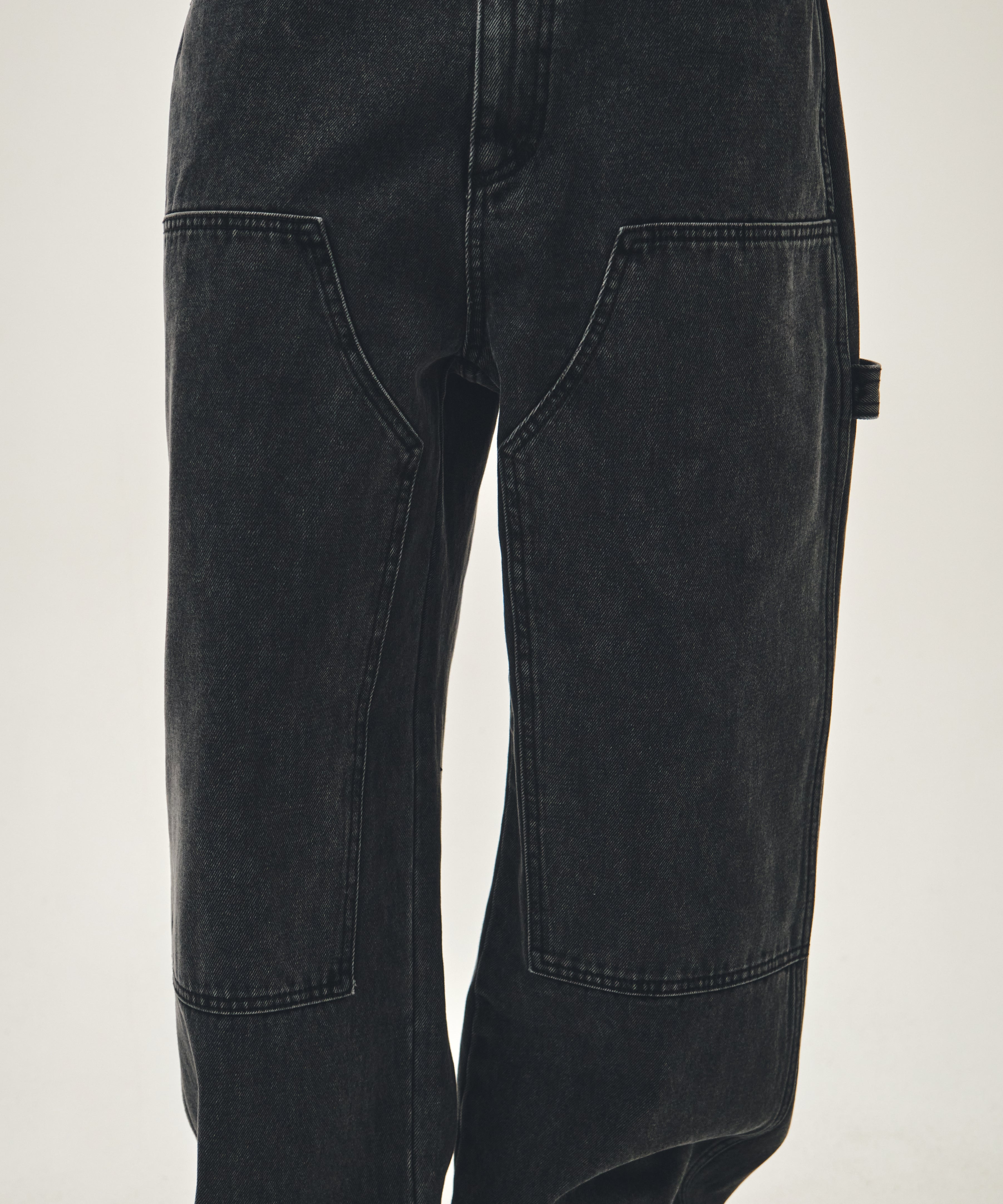 M DOUBLE KNEE DENIM PANTS