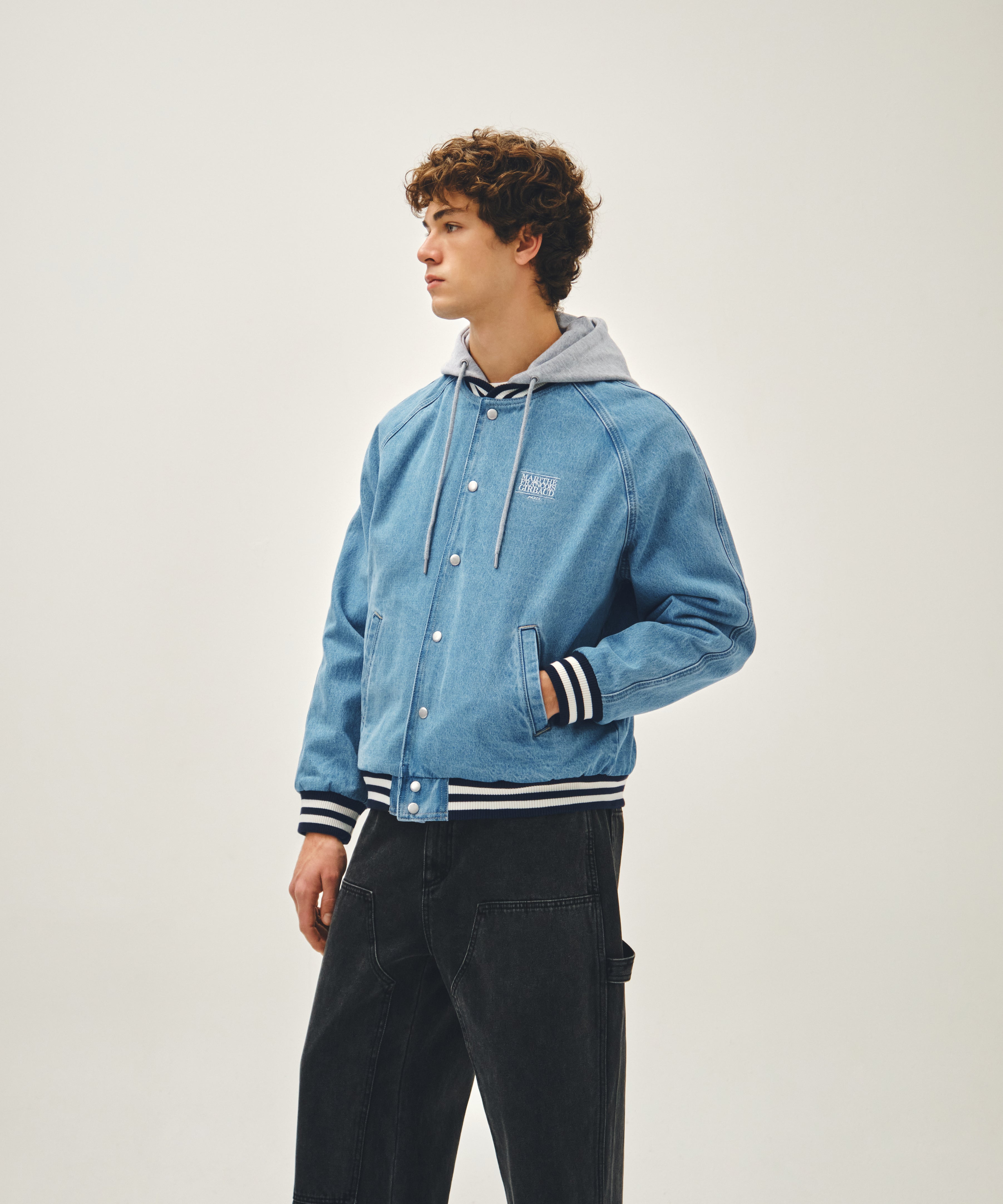DFM BLUE VARSITY JACKET