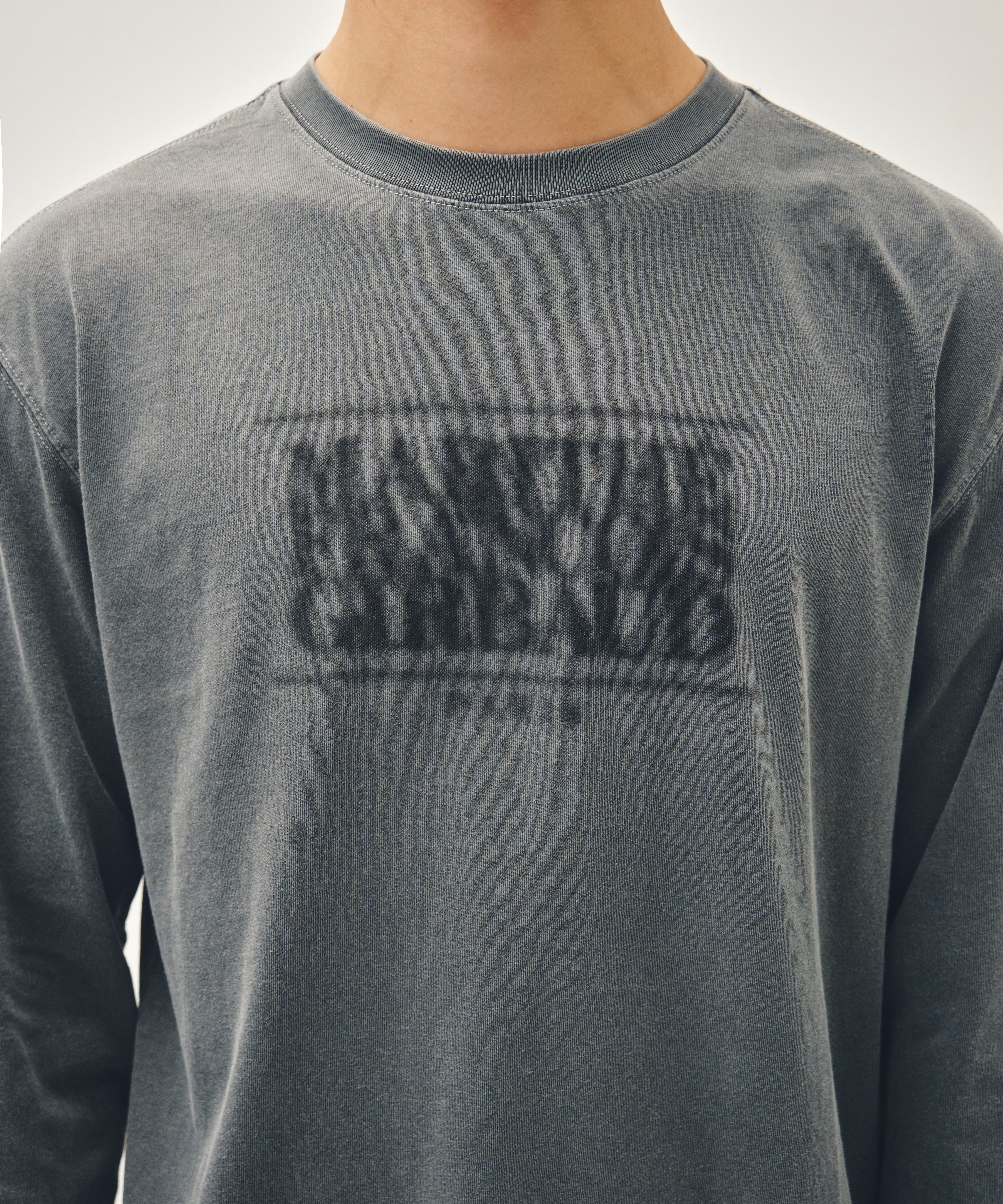 CRACK CLASSIC LOGO DYEING LONG SLEEVE TEE