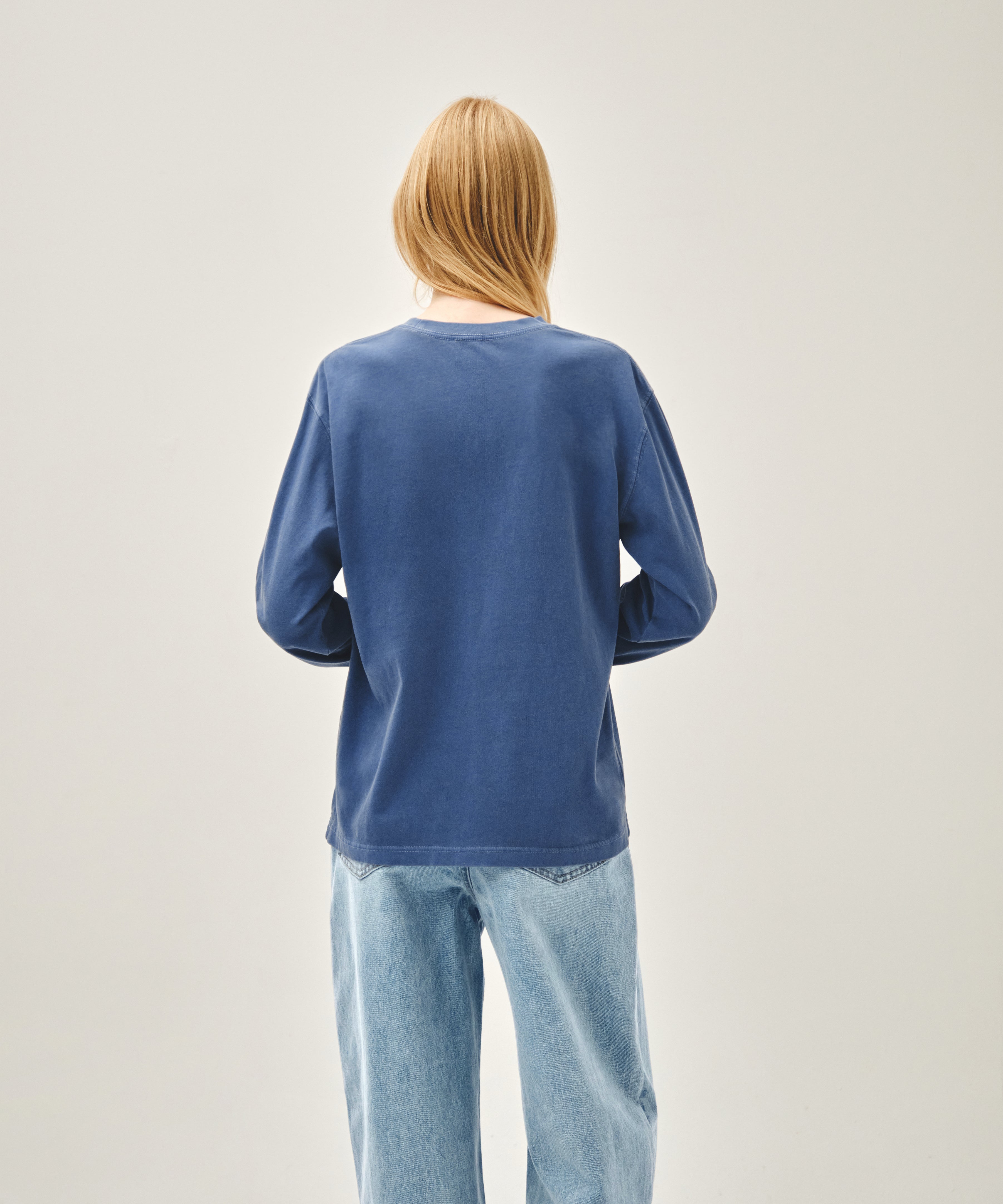 CRACK CLASSIC LOGO DYEING LONG SLEEVE TEE