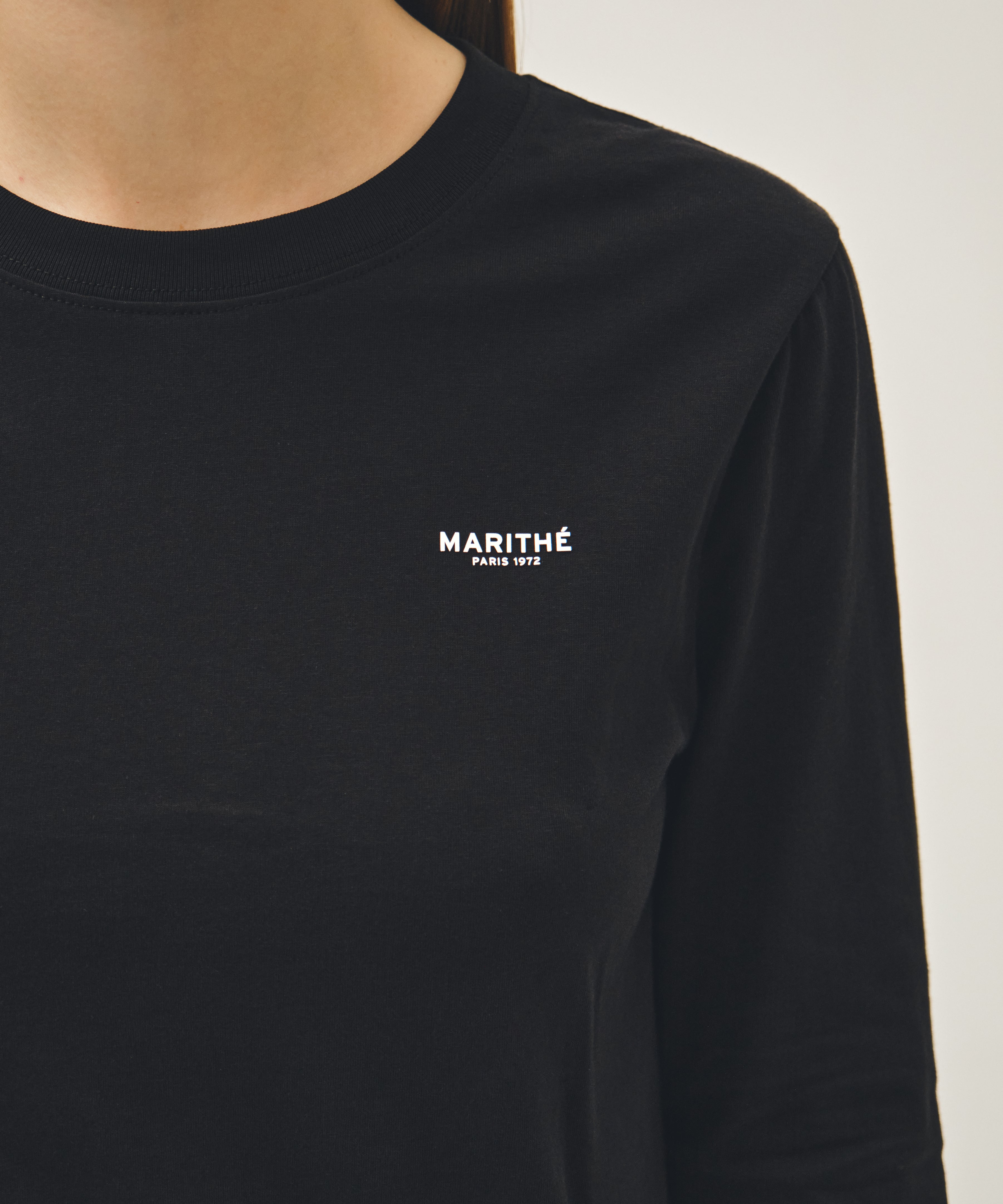 W REGULAR LOGO SLIM LONG SLEEVE TEE