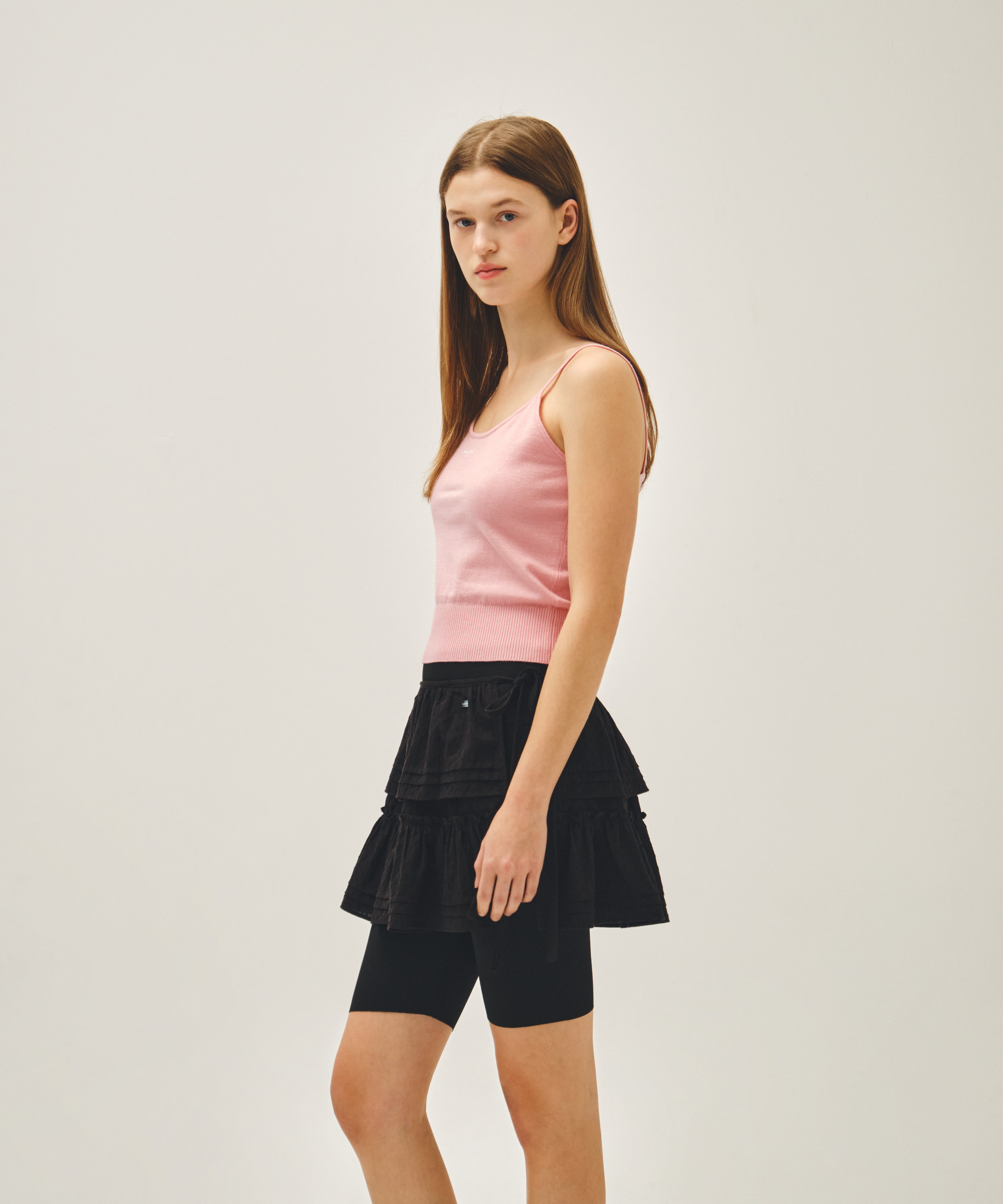 W LAYERED RUFFLE SKIRT