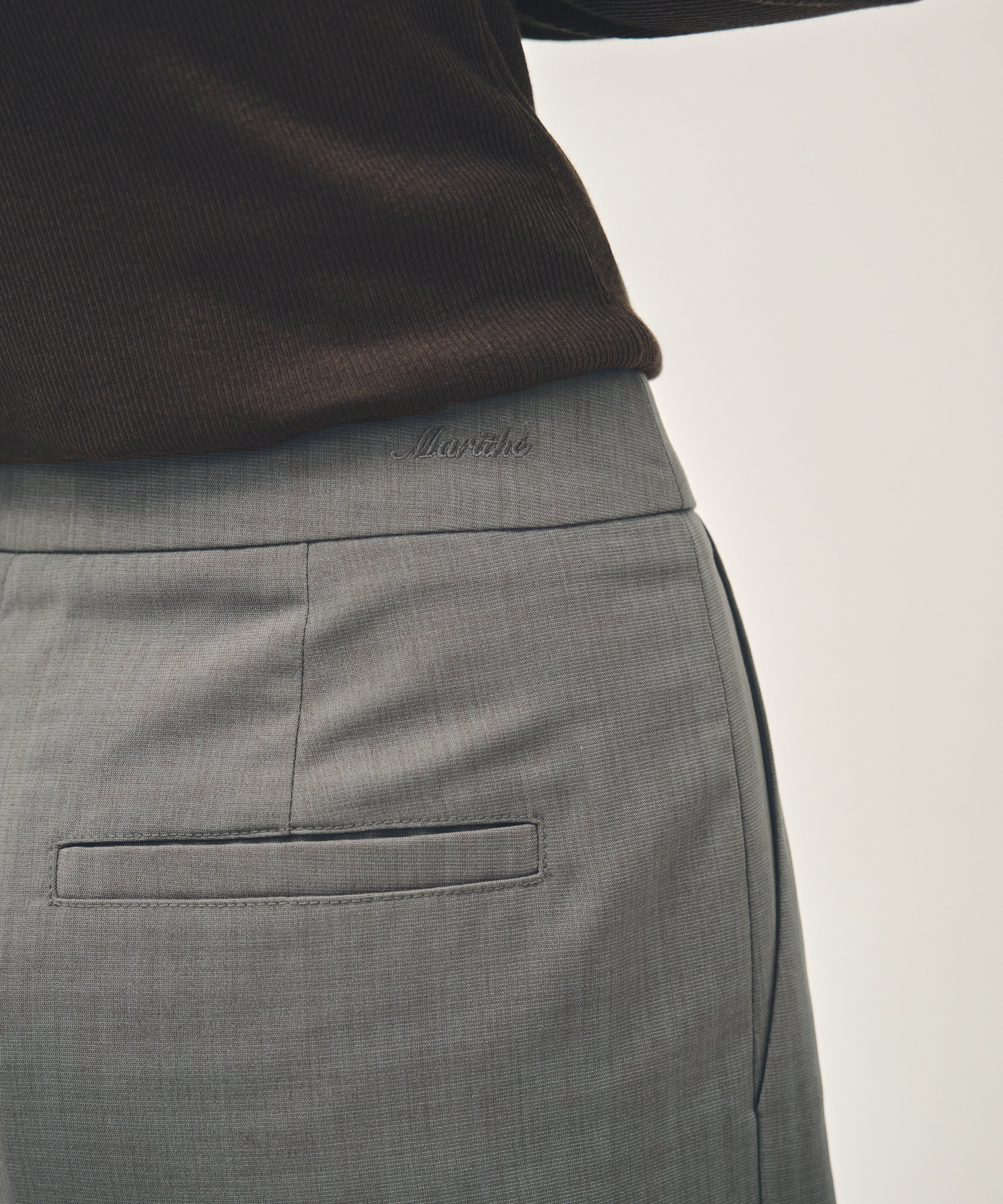 W LAYERED PLEATS SKIRT PANTS