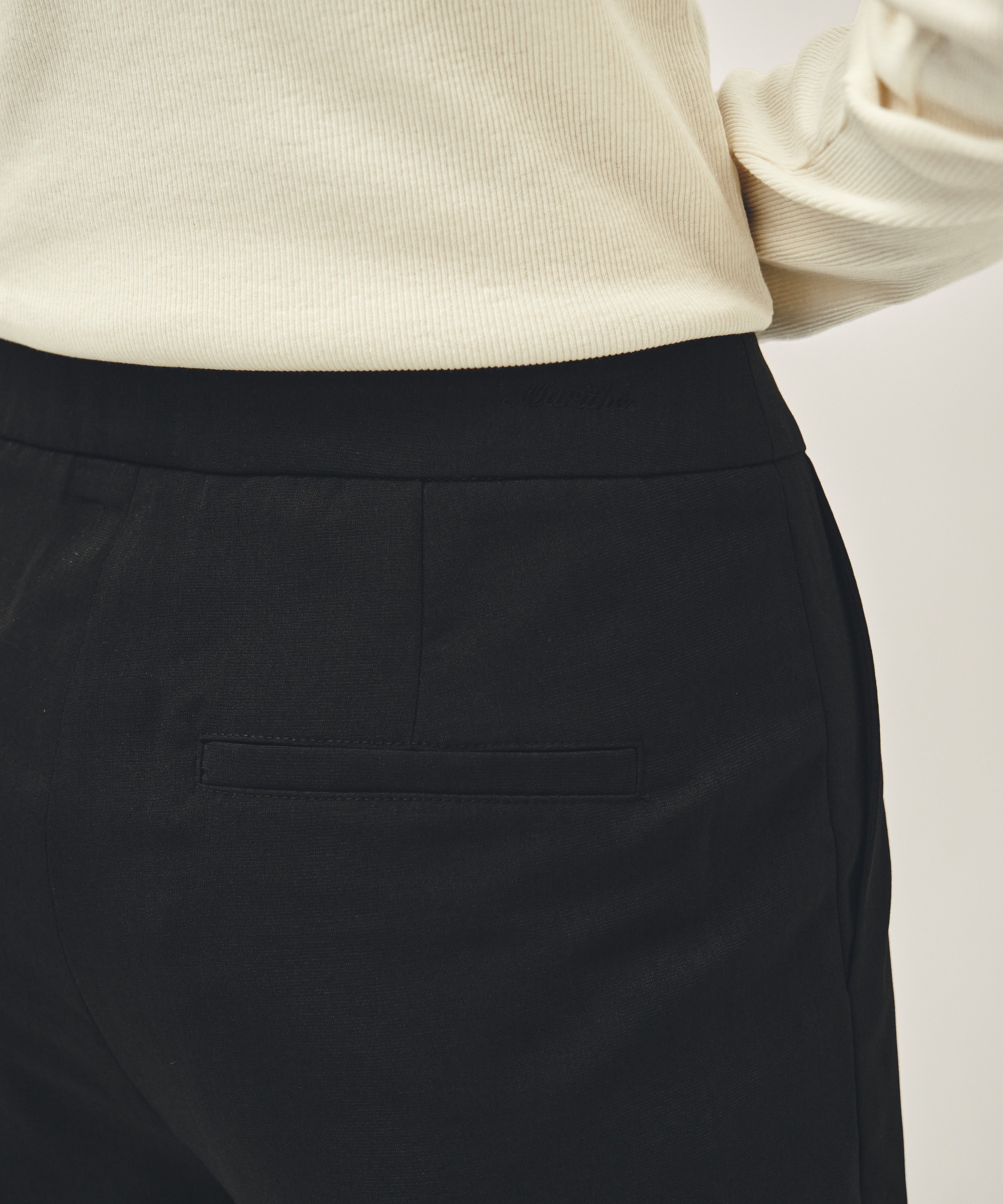W LAYERED PLEATS SKIRT PANTS