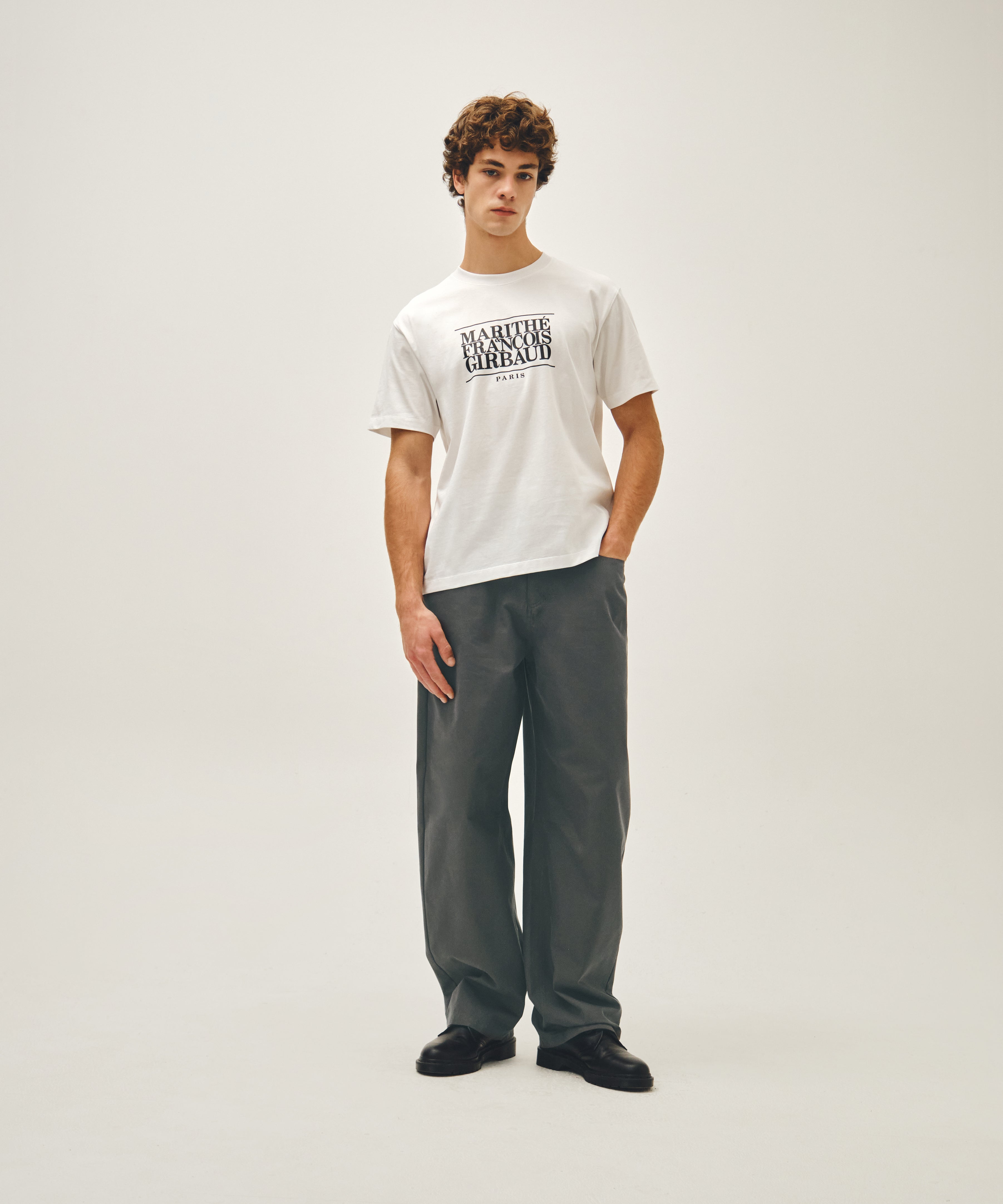 M CURVED CHINO PANTS