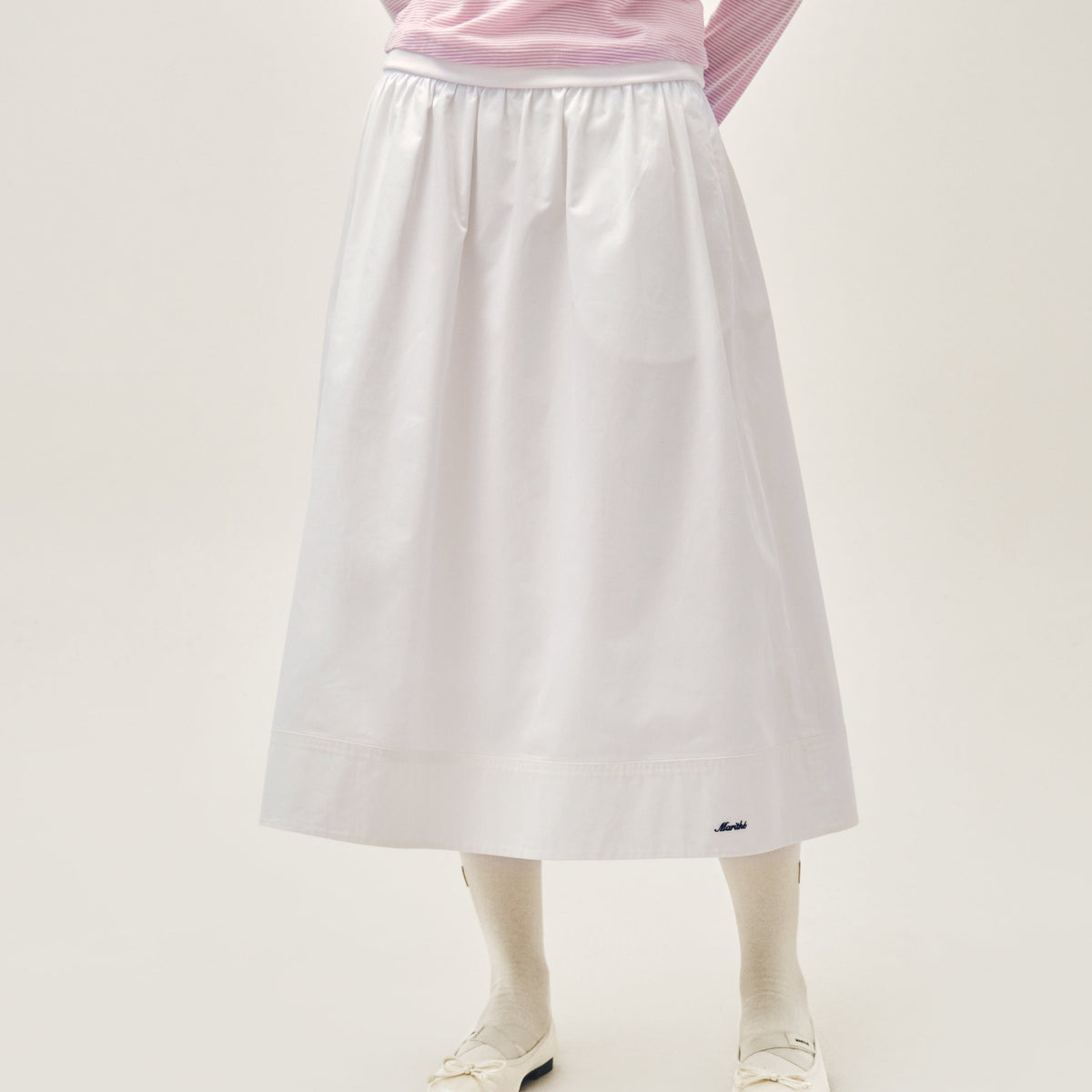レディースウェア BRIEFING WS MESH SKIRT CR W COTTON WAIST WRINKLE SKIRT