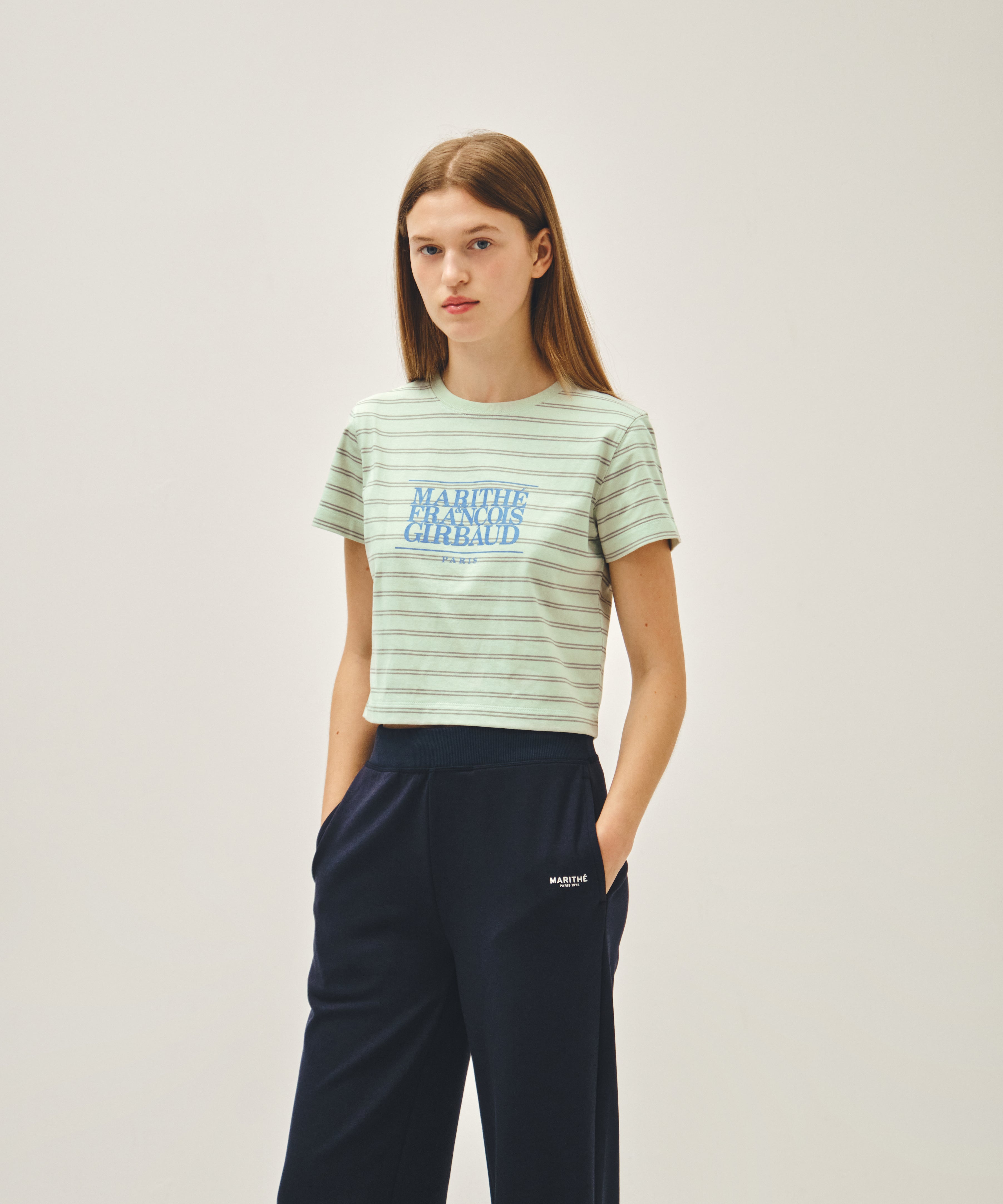 W CLASSIC LOGO CROP TEE