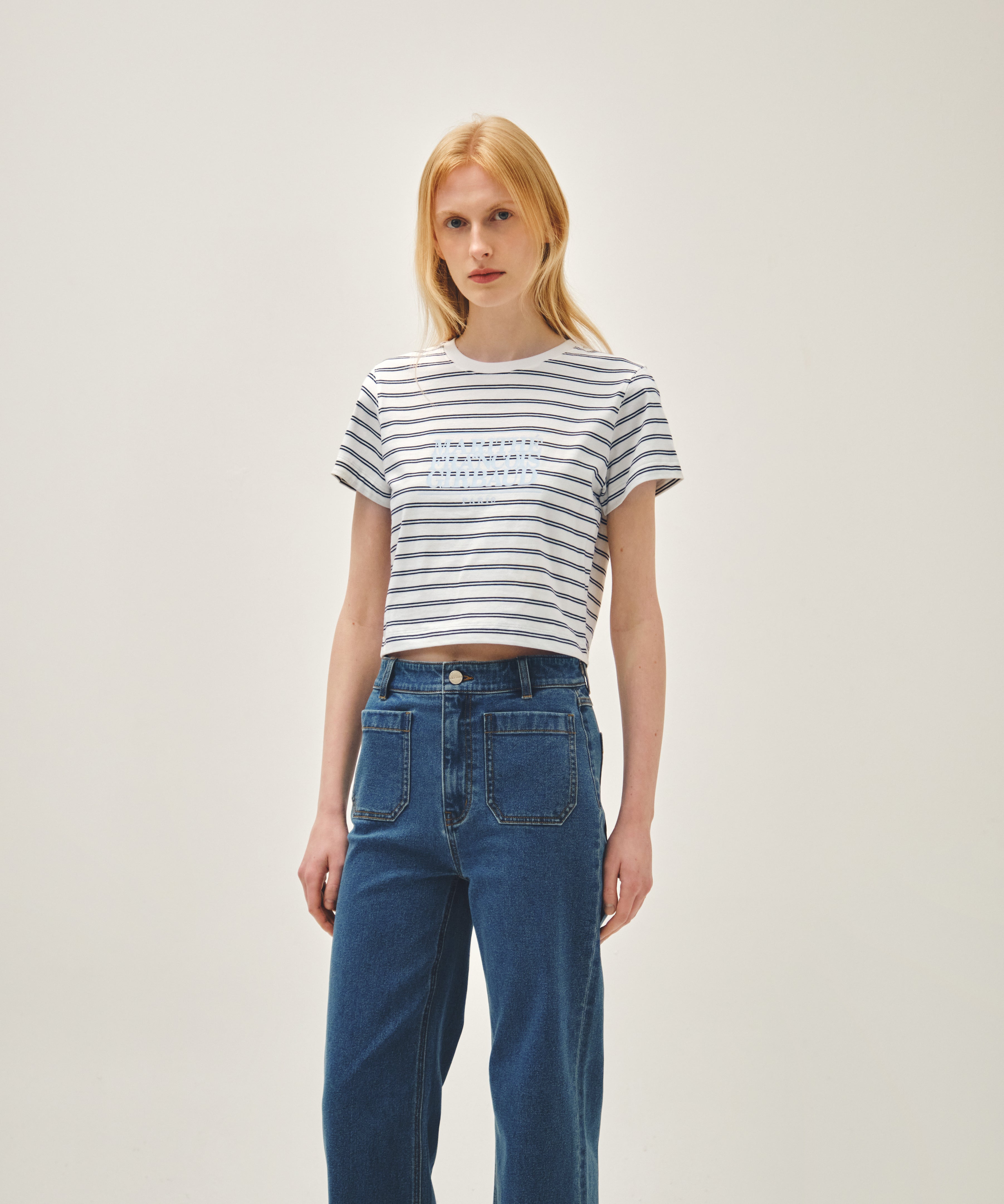 W CLASSIC LOGO CROP TEE