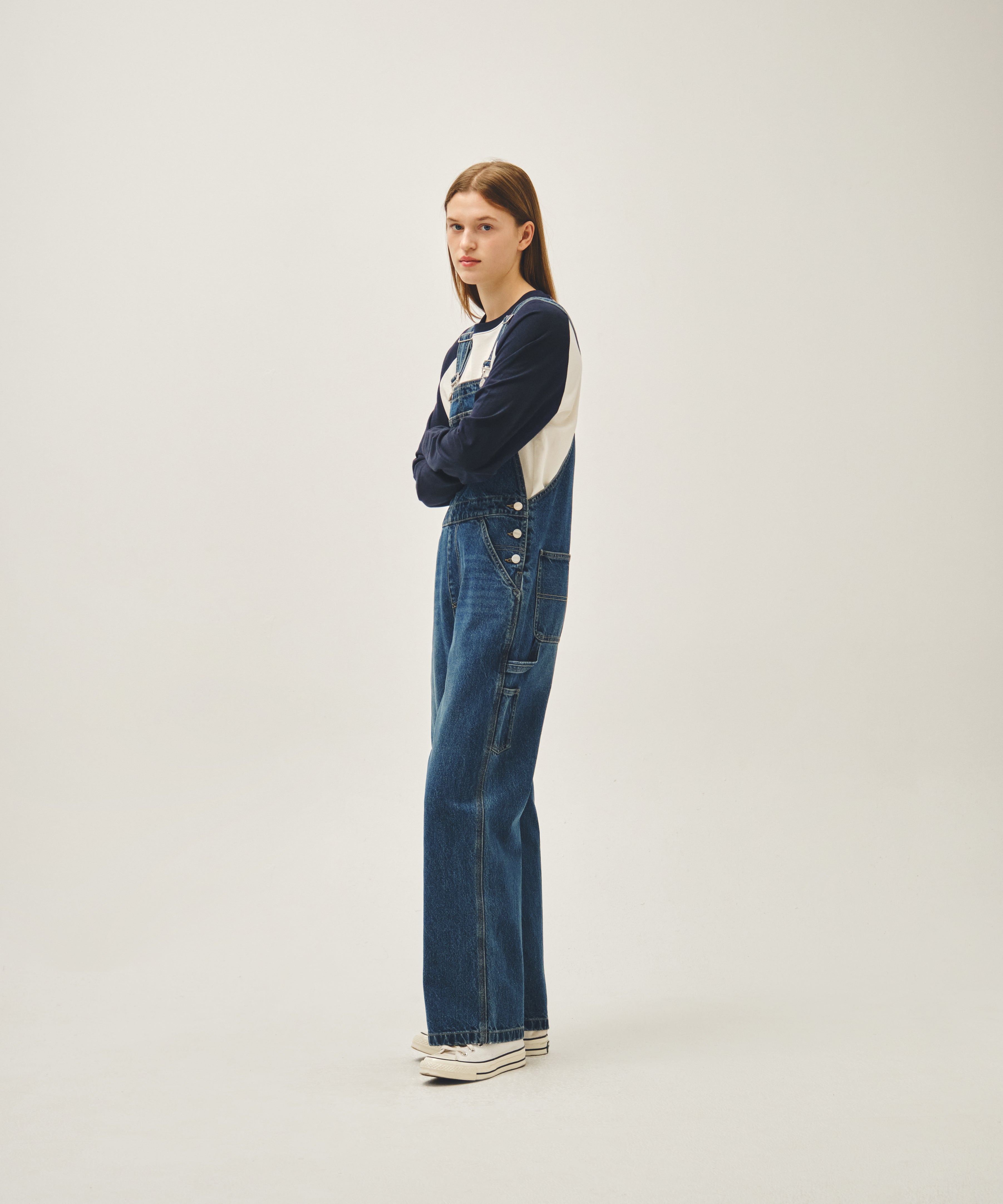 DENIM OVERALL PANTS