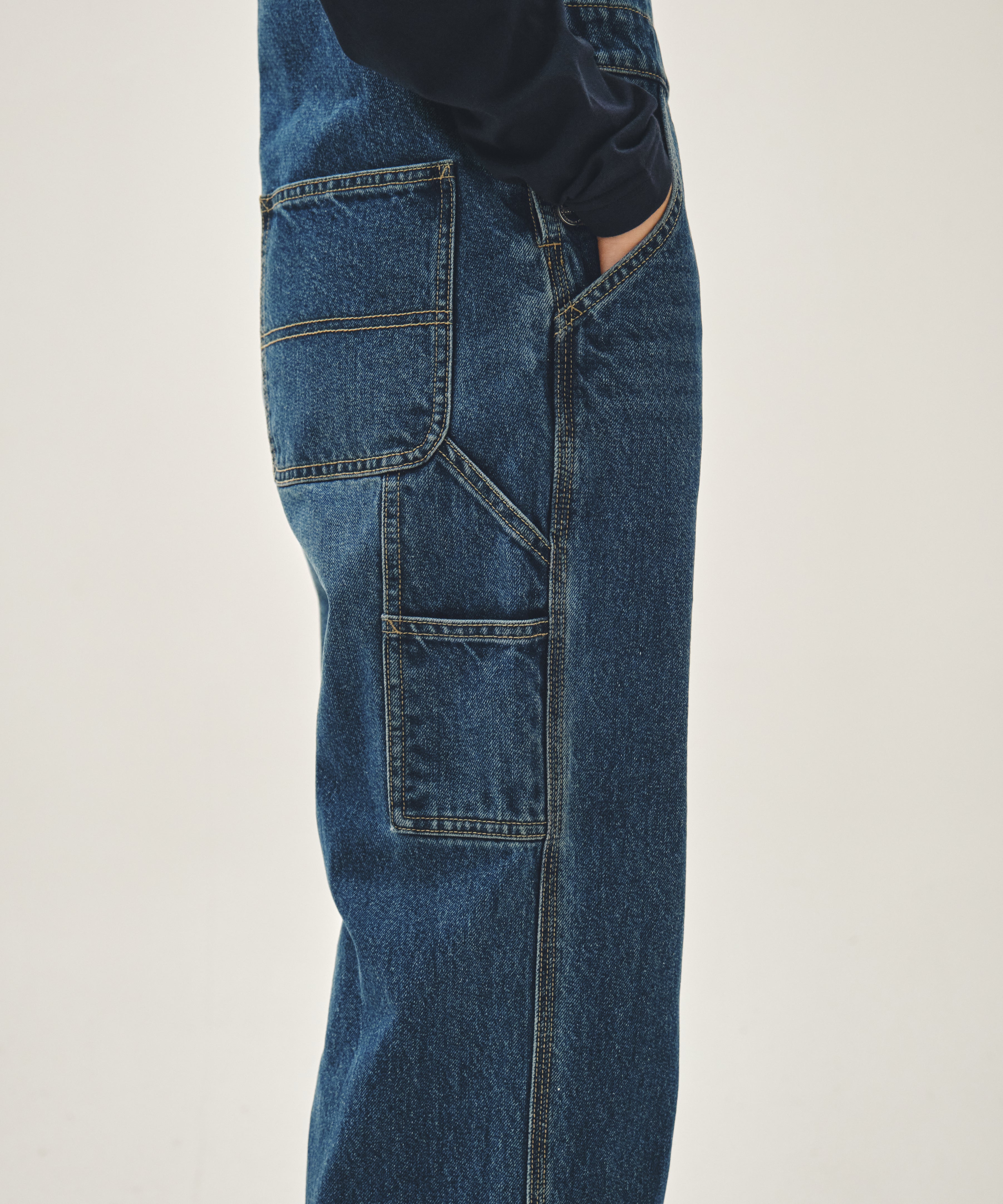 DENIM OVERALL PANTS