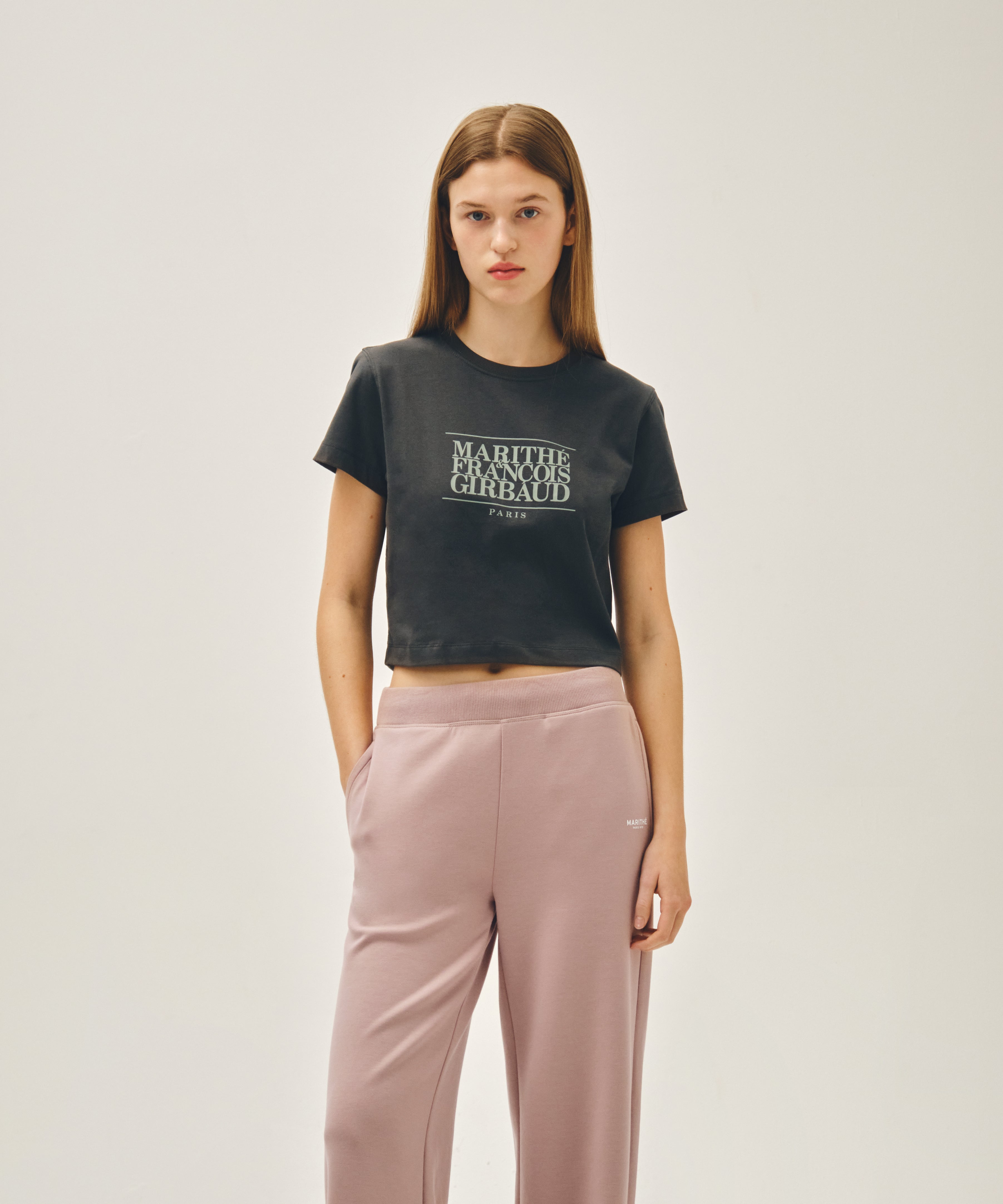 W CLASSIC LOGO CROP TEE
