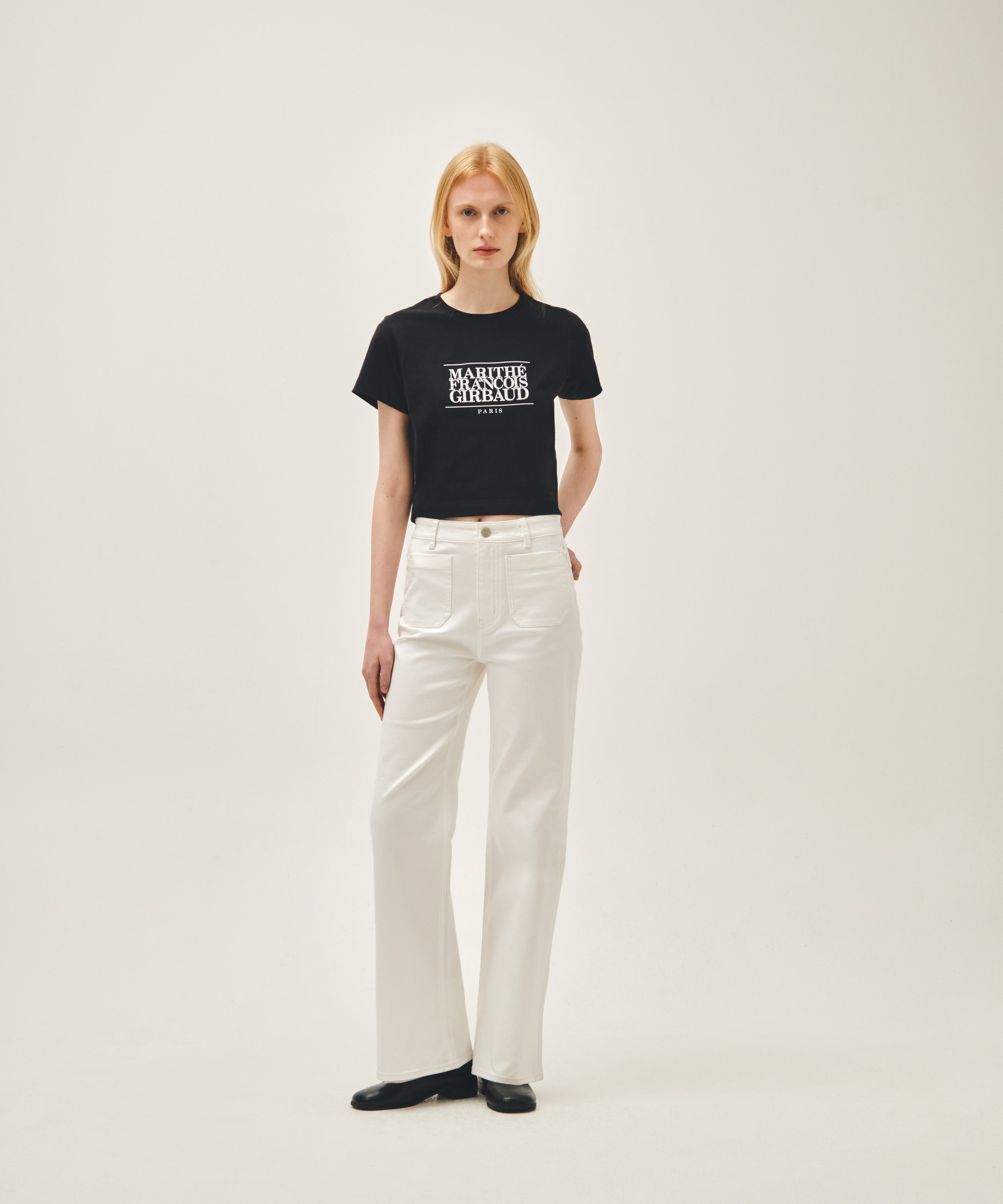 W CLASSIC LOGO CROP TEE