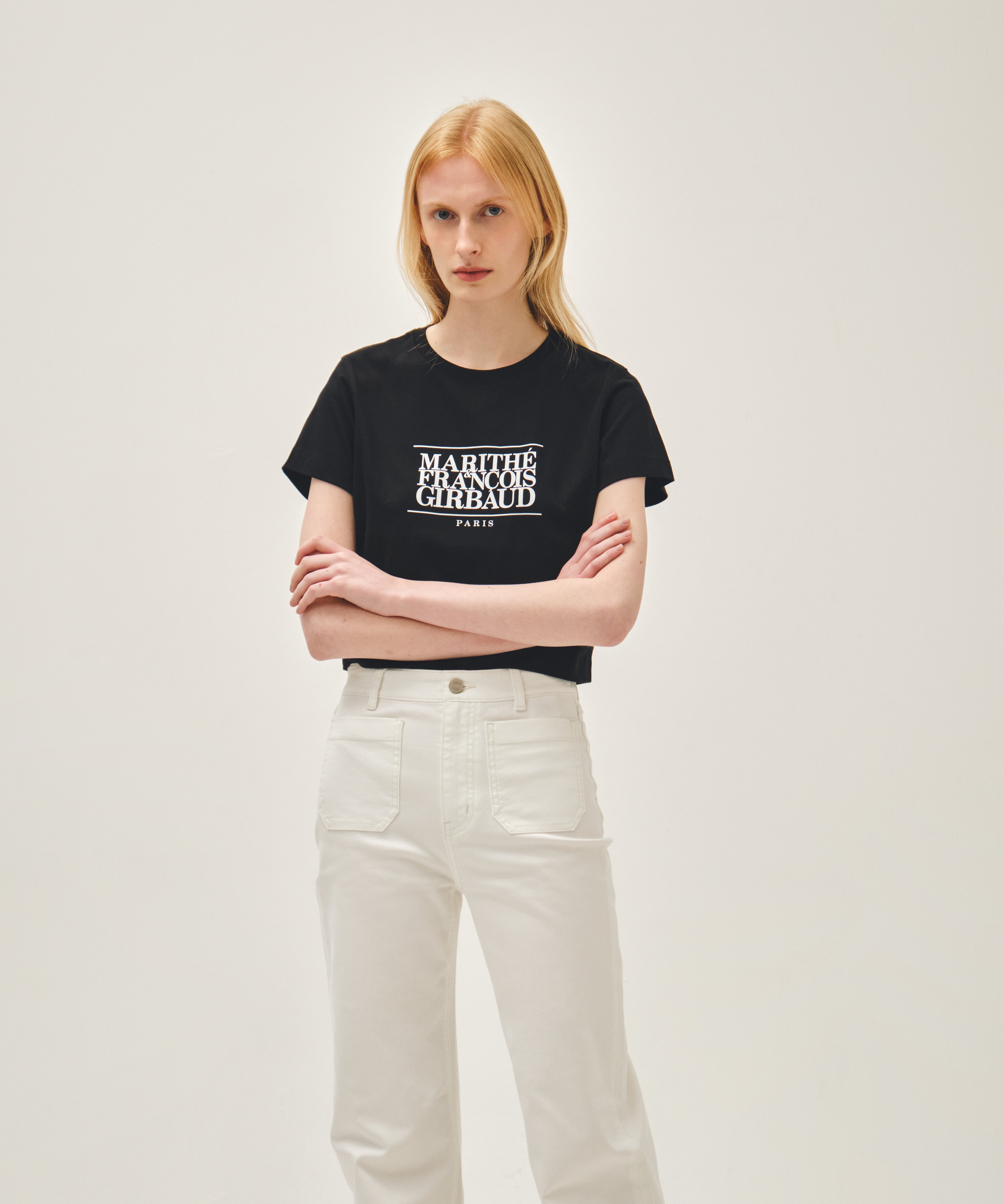 W CLASSIC LOGO CROP TEE