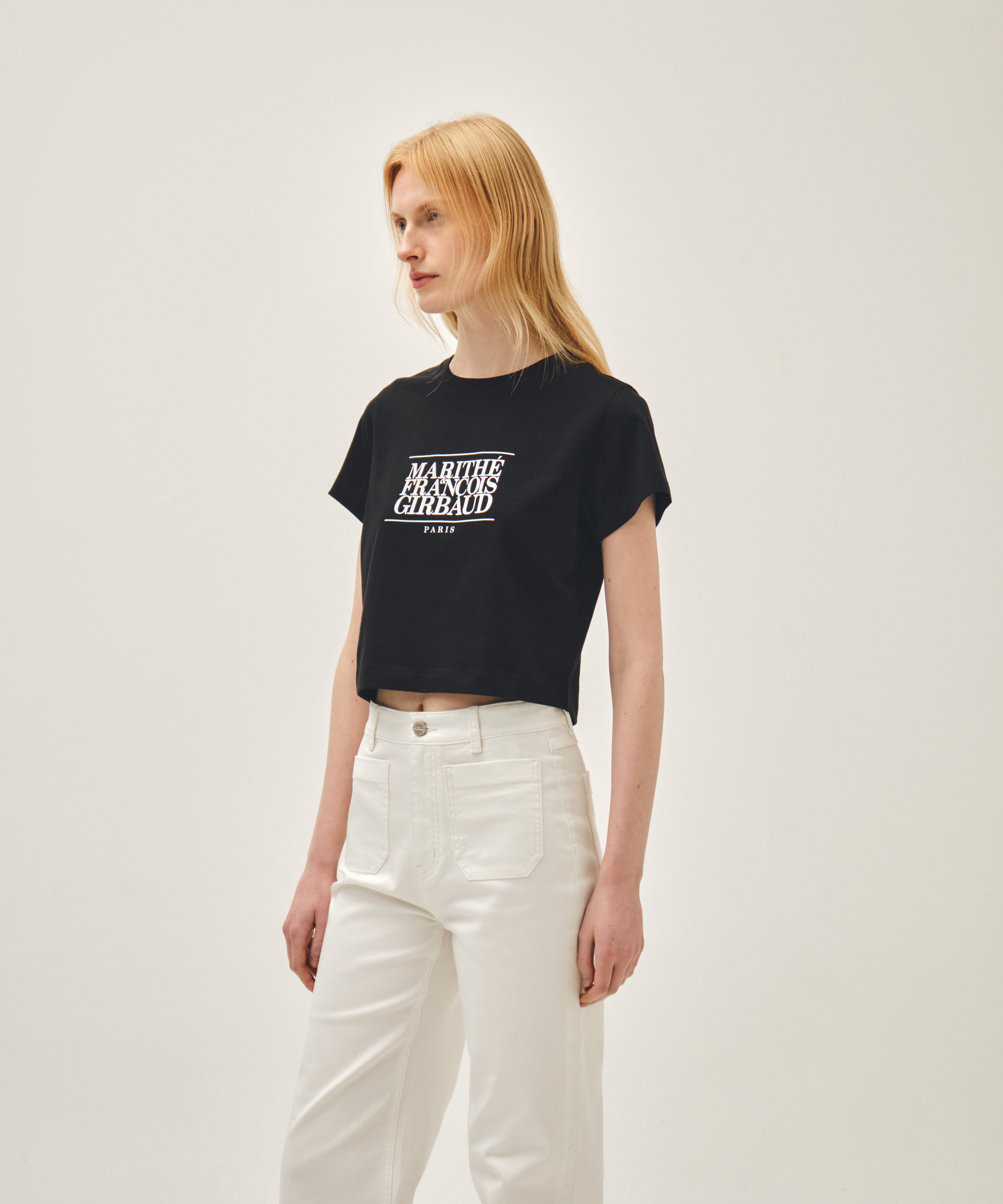 W CLASSIC LOGO CROP TEE