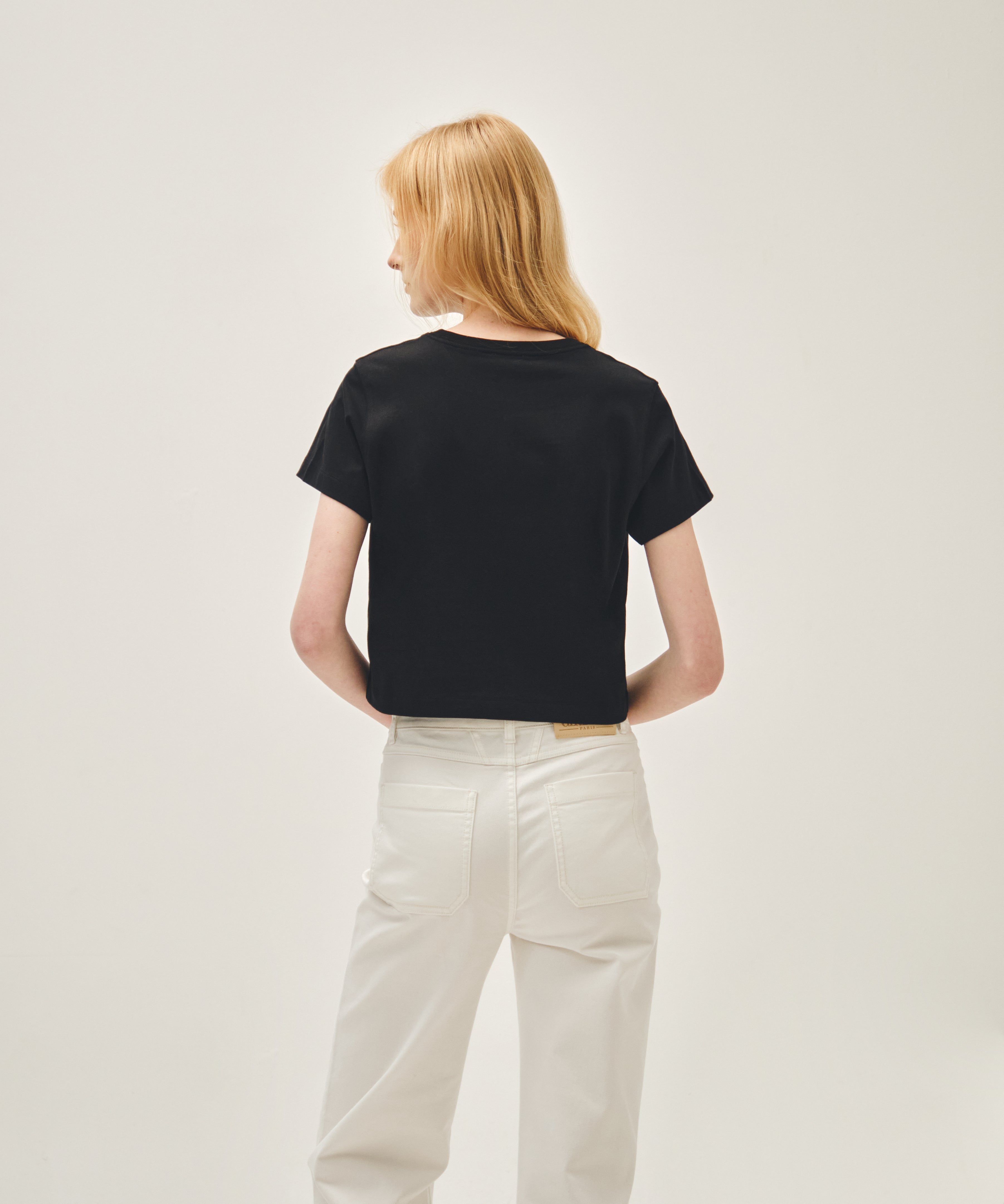 W CLASSIC LOGO CROP TEE