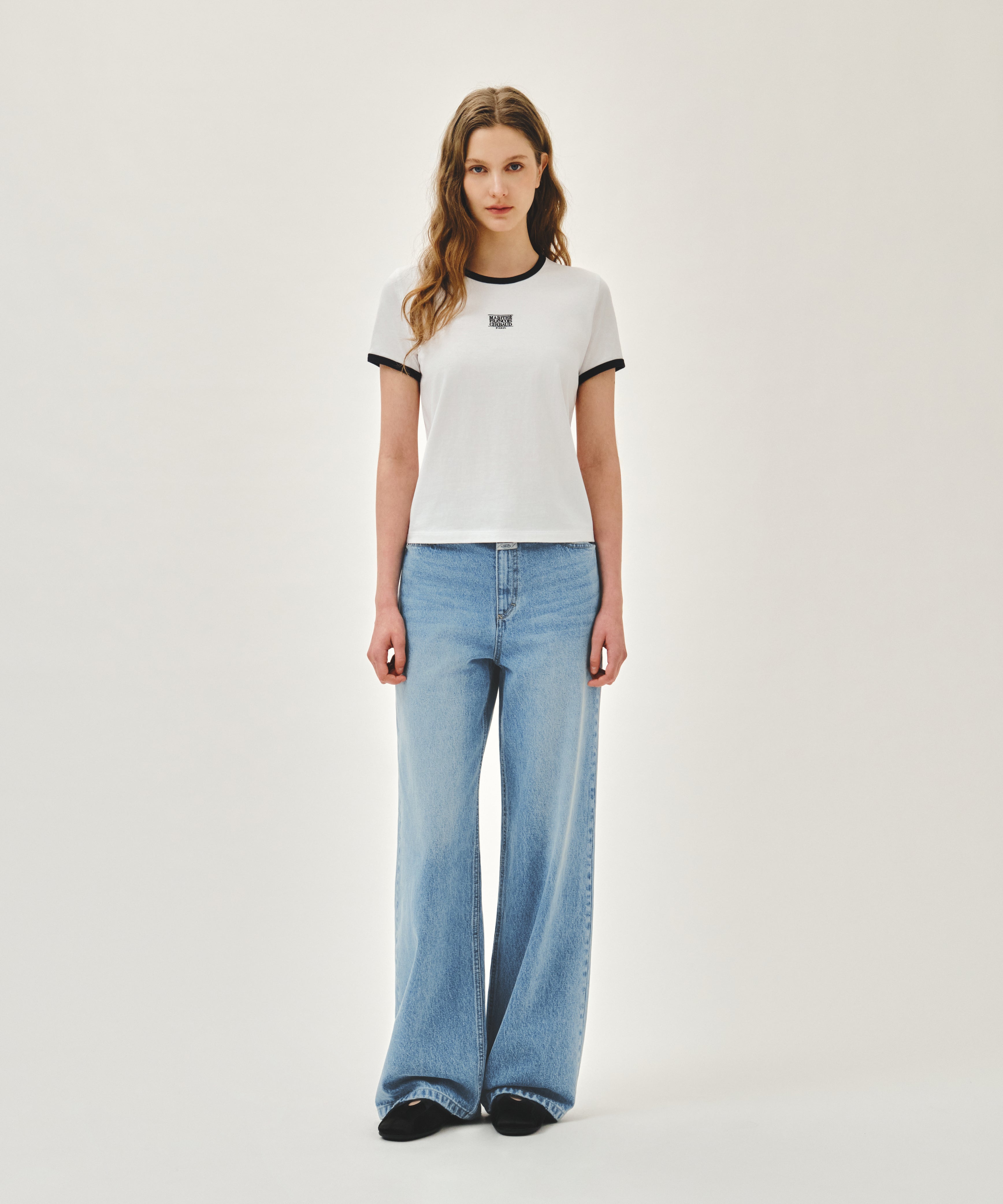 W CLASSIC LOGO RINGER TEE