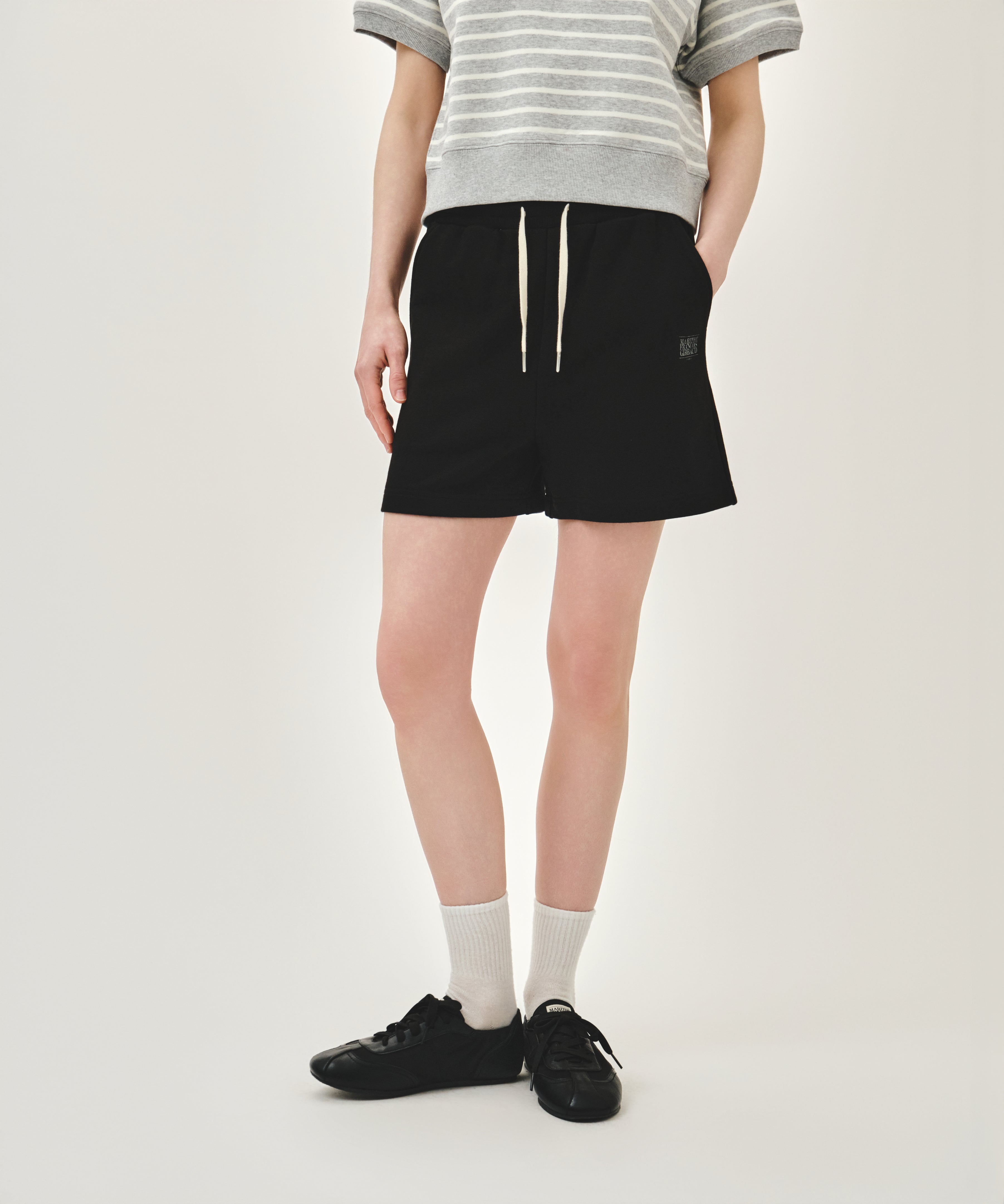 W VINTAGE CLASSIC LOGO SWEAT SHORTS