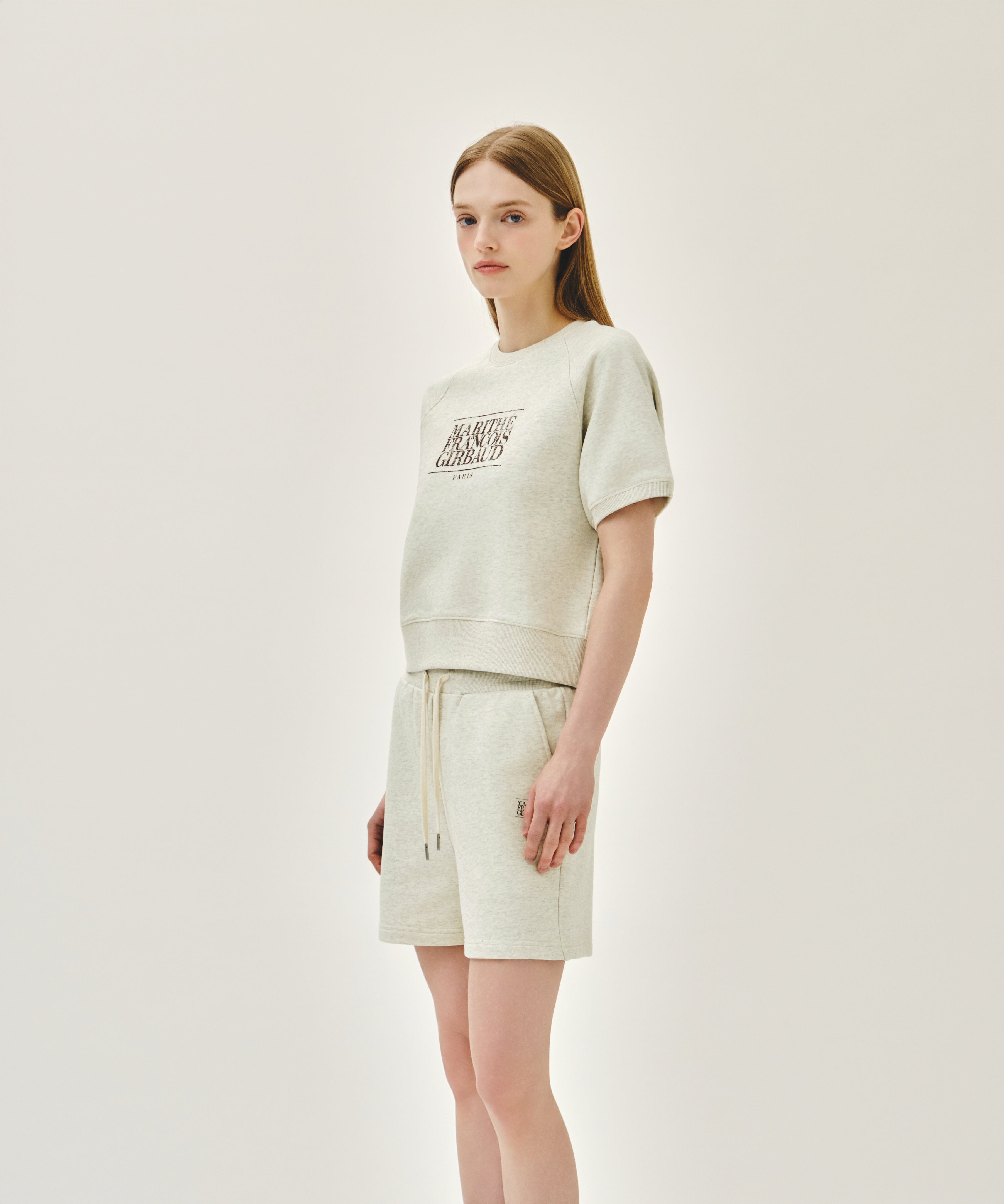 W VINTAGE CLASSIC LOGO SWEAT SHORTS