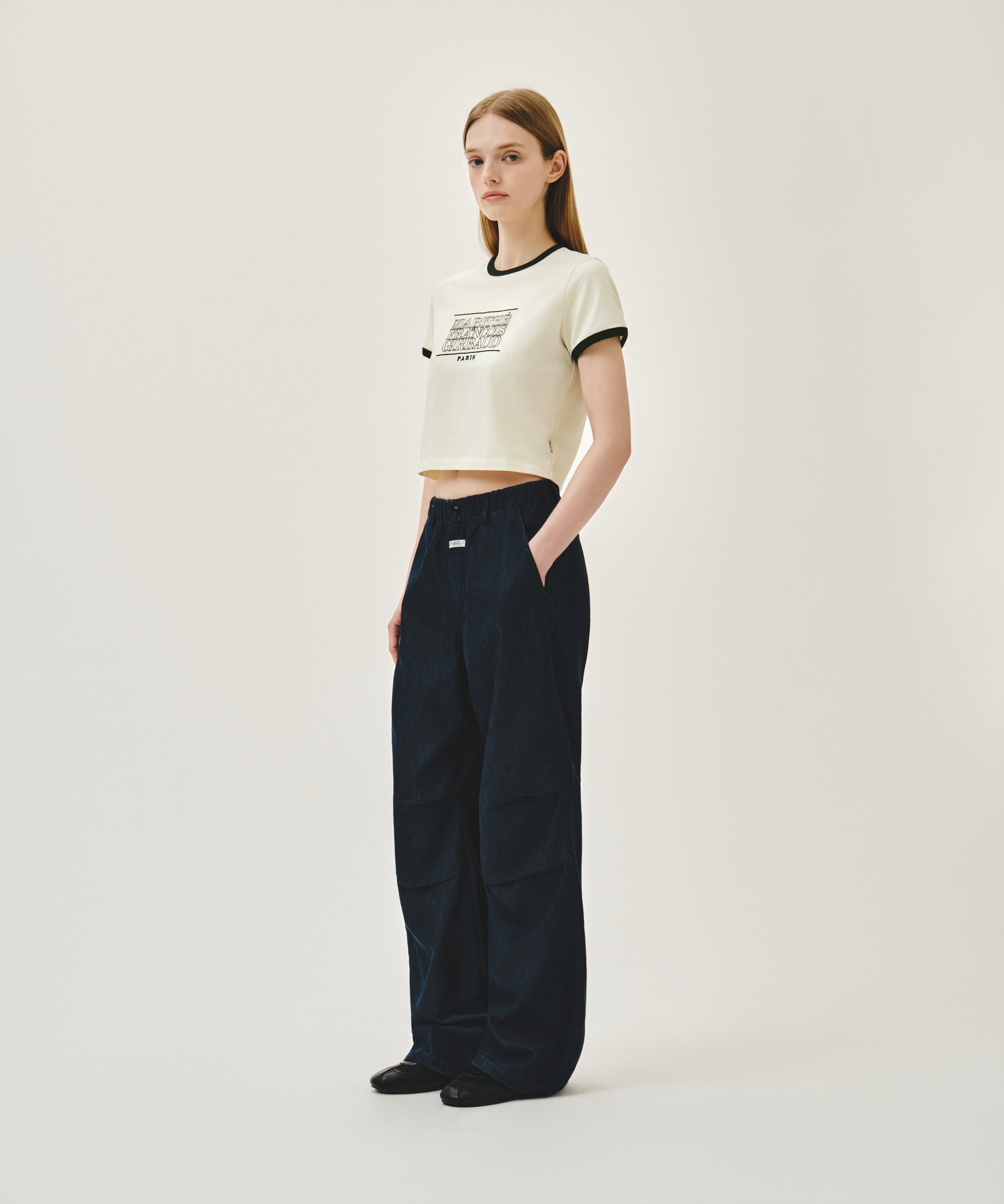 W SUMMER WIDE FIT DENIM PANTS
