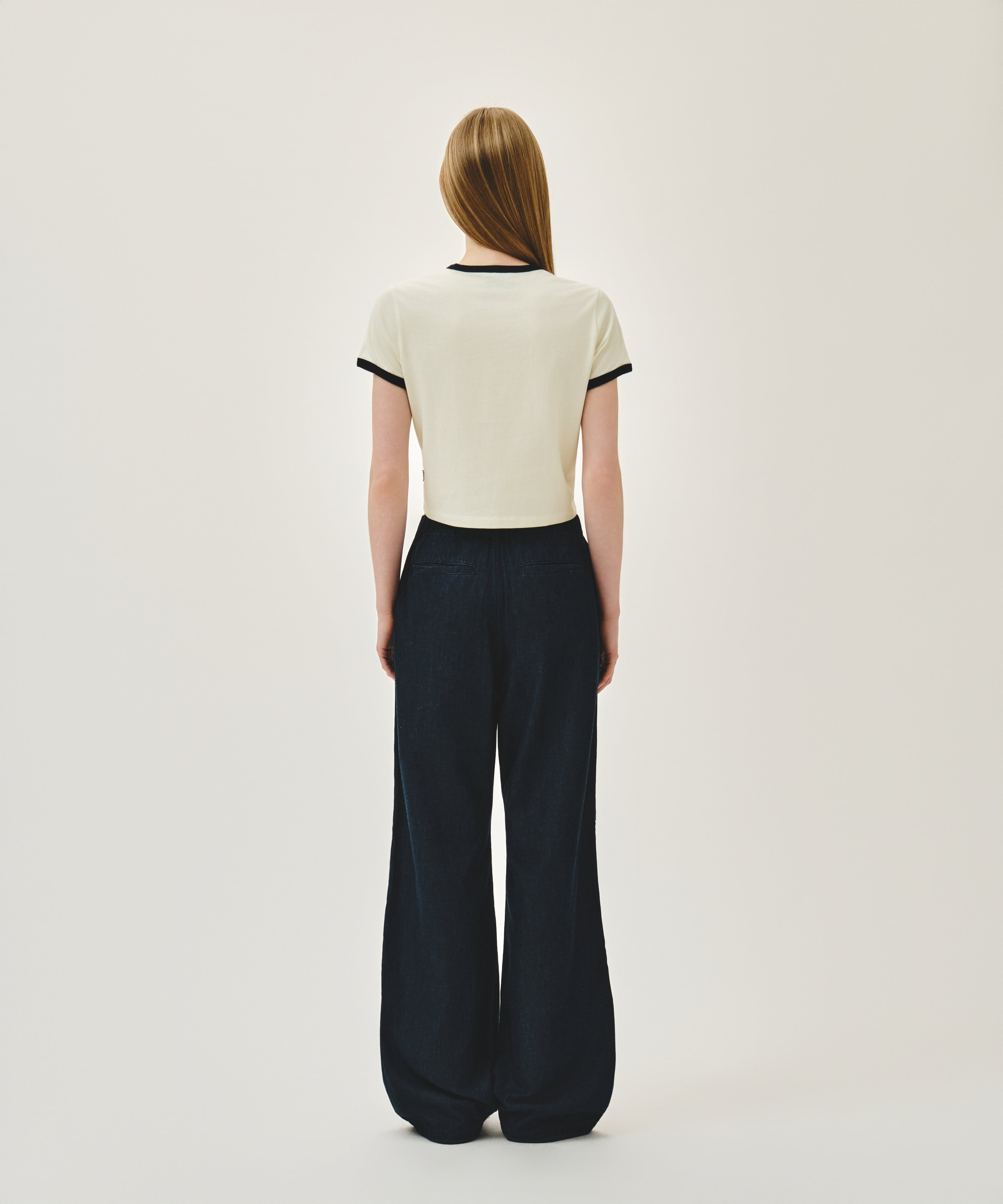W SUMMER WIDE FIT DENIM PANTS