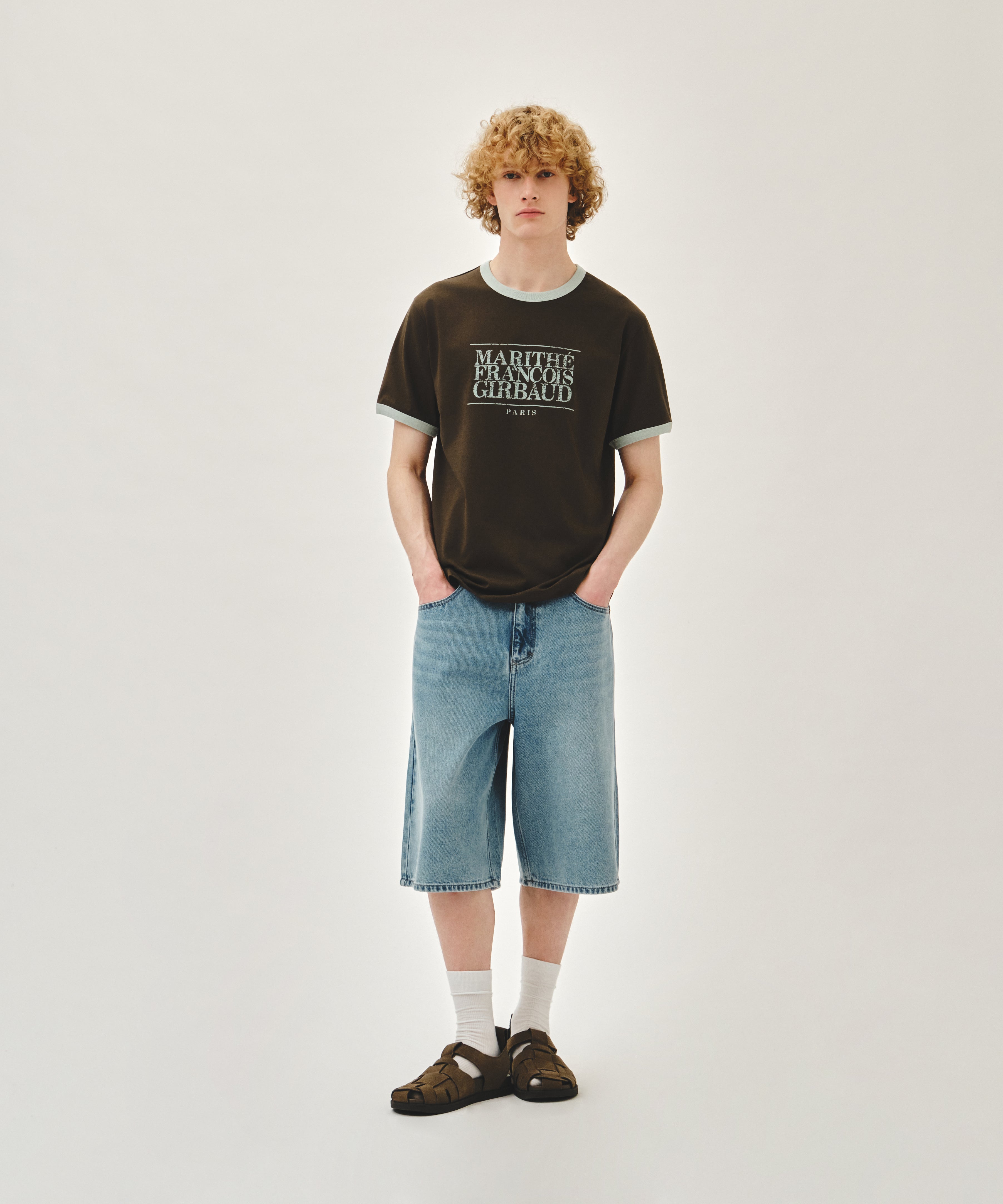 M BERMUDA DENIM PANTS