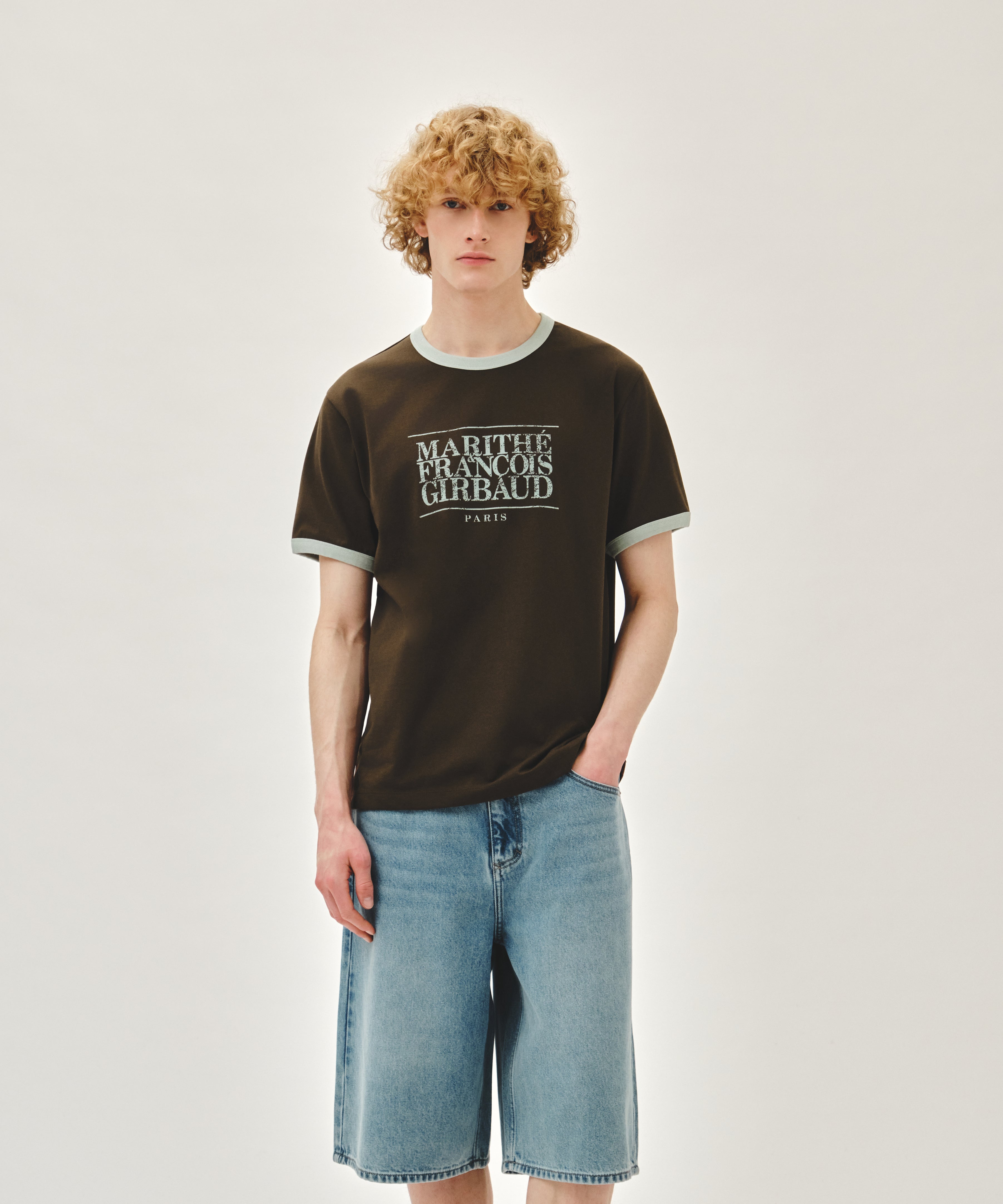 M BERMUDA DENIM PANTS
