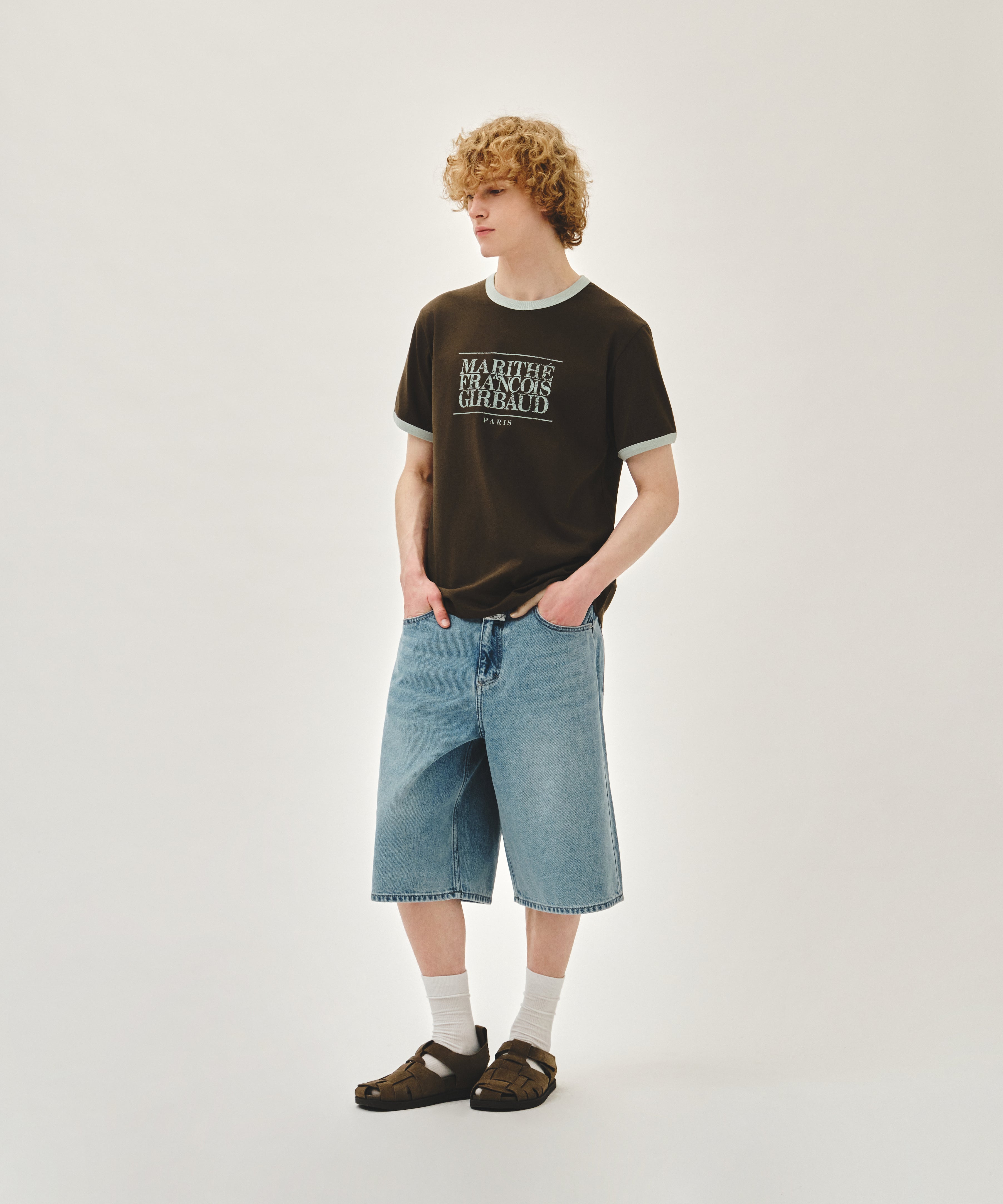 M BERMUDA DENIM PANTS