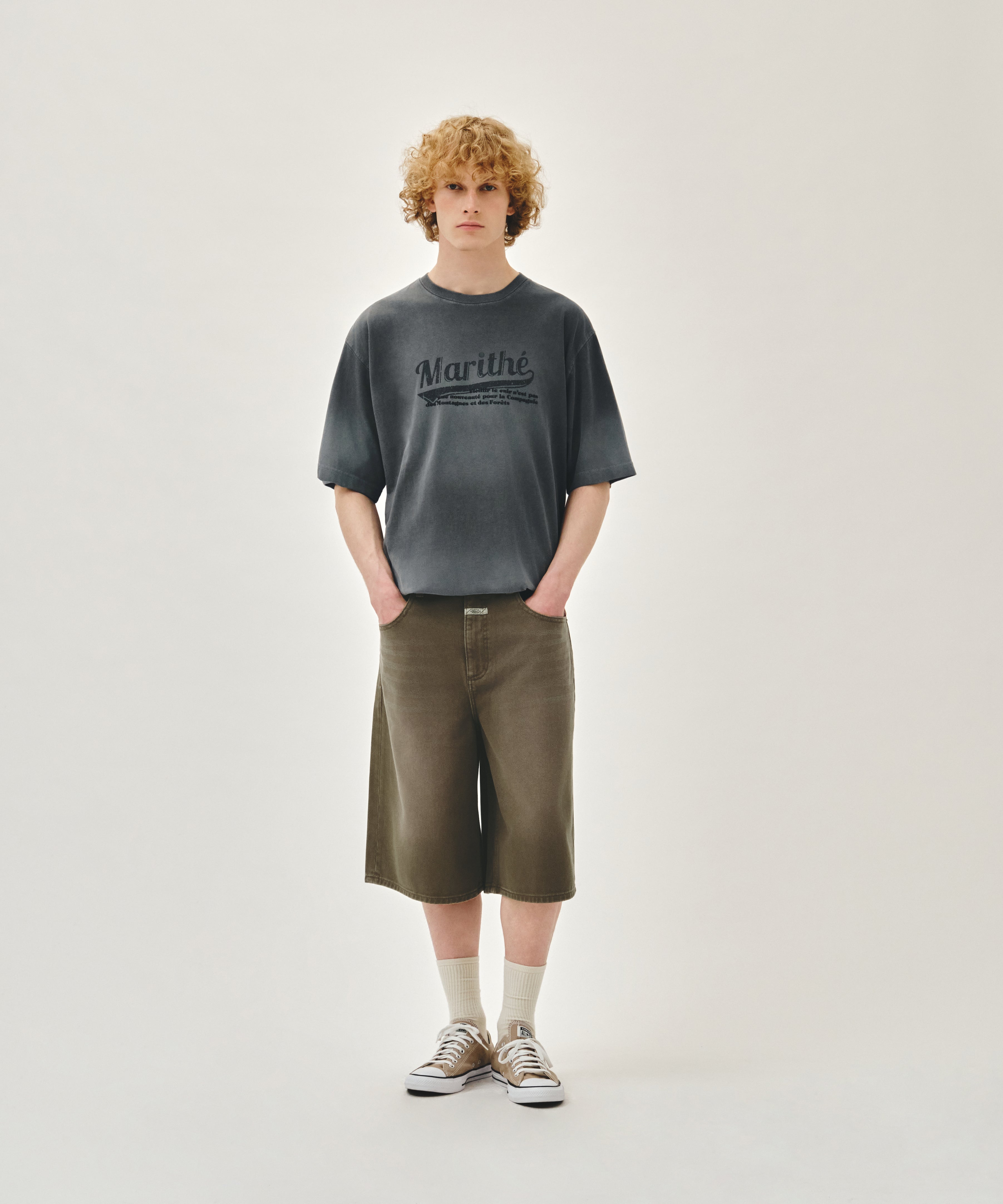 M BERMUDA DENIM PANTS