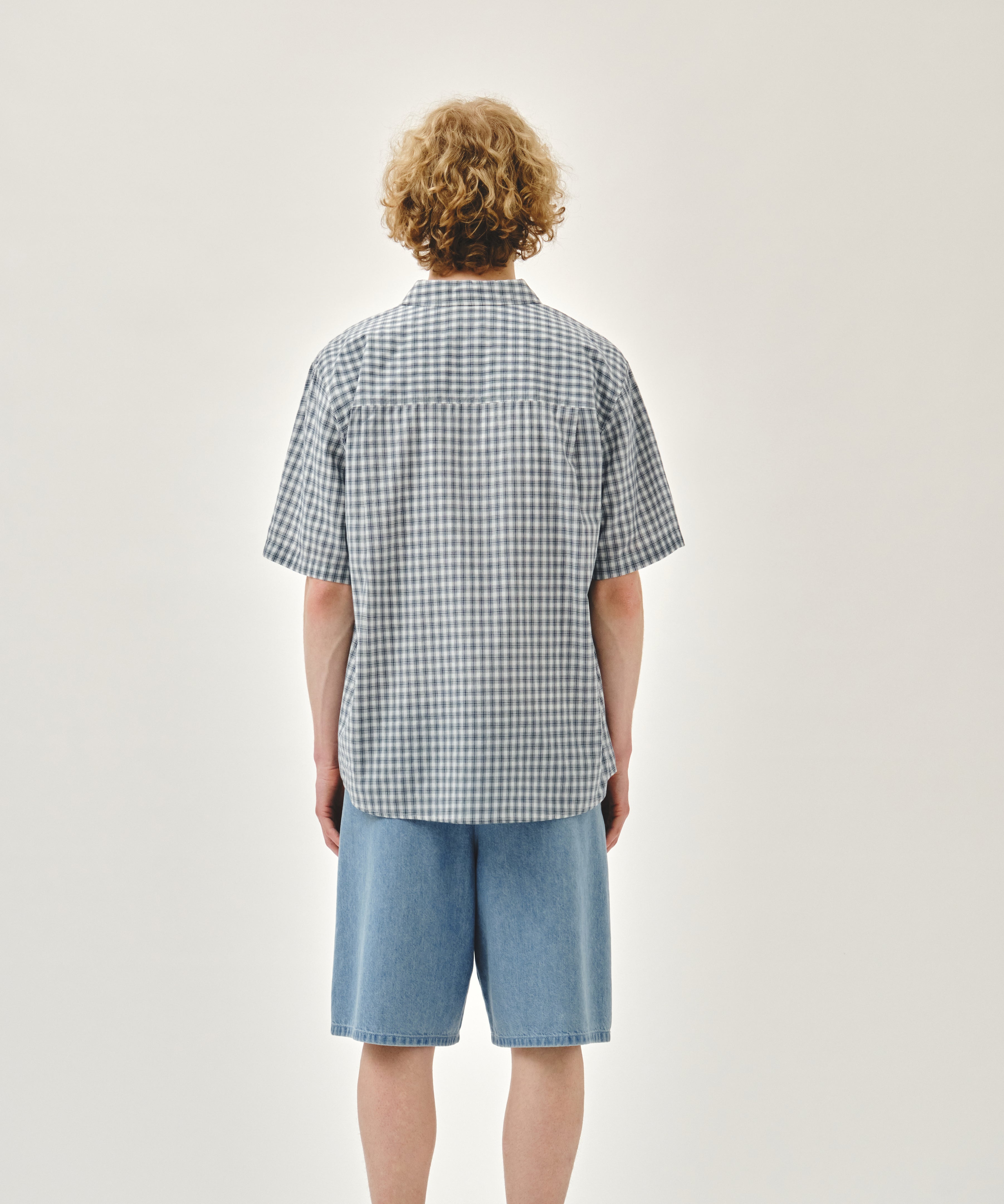 M CHECK HALF SLEEVE SHIRT