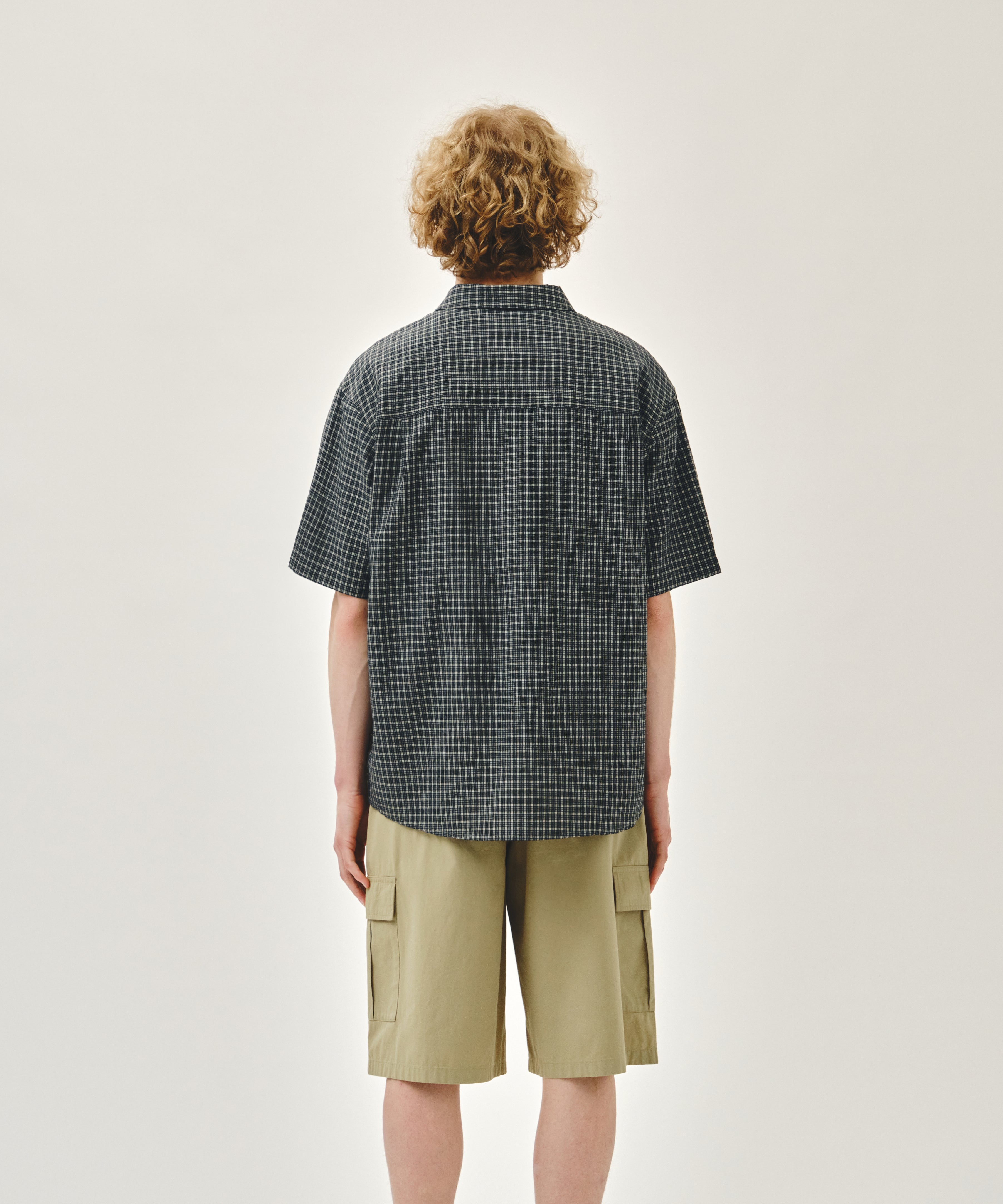 M CHECK HALF SLEEVE SHIRT