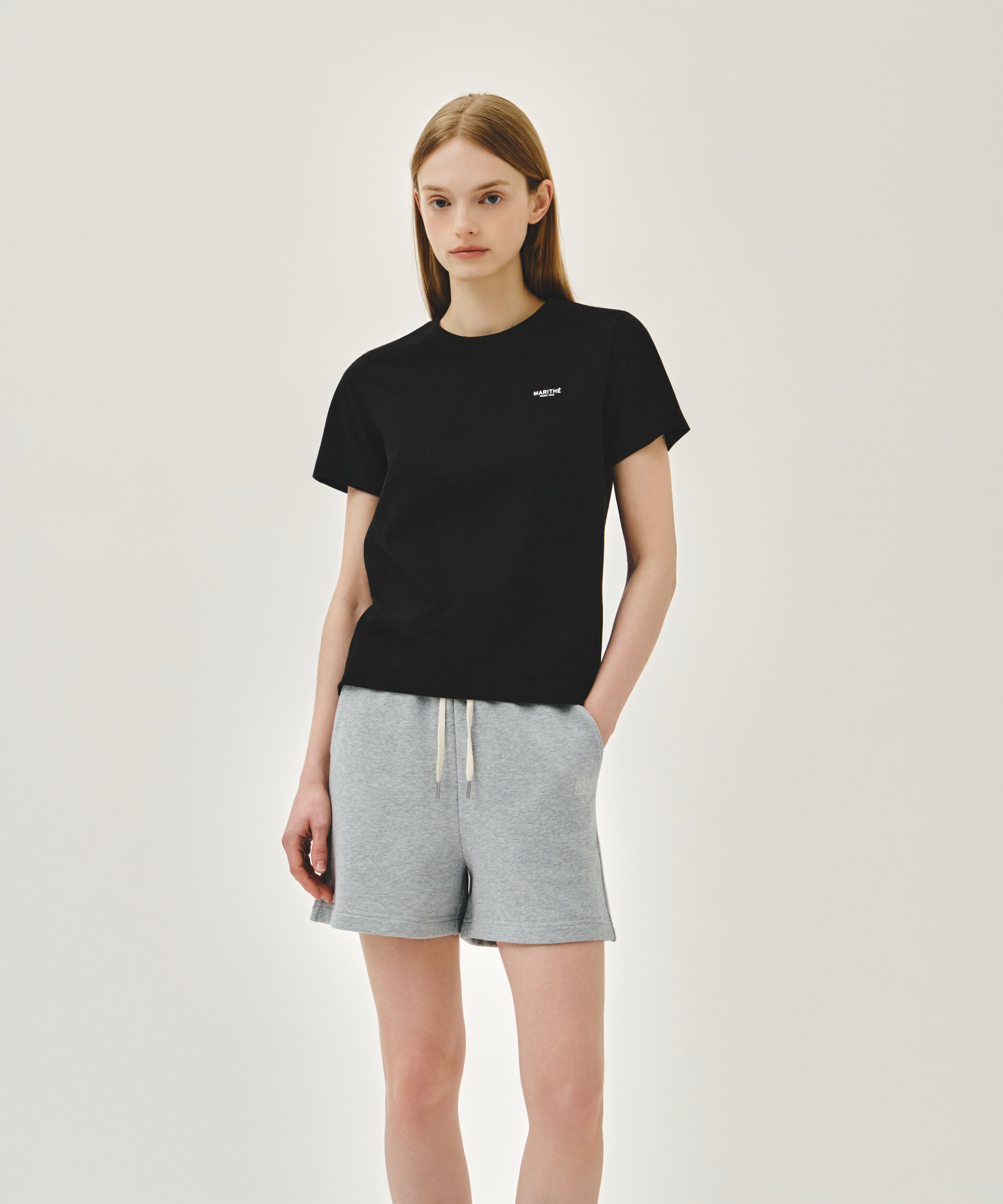 W VINTAGE CLASSIC LOGO SWEAT SHORTS