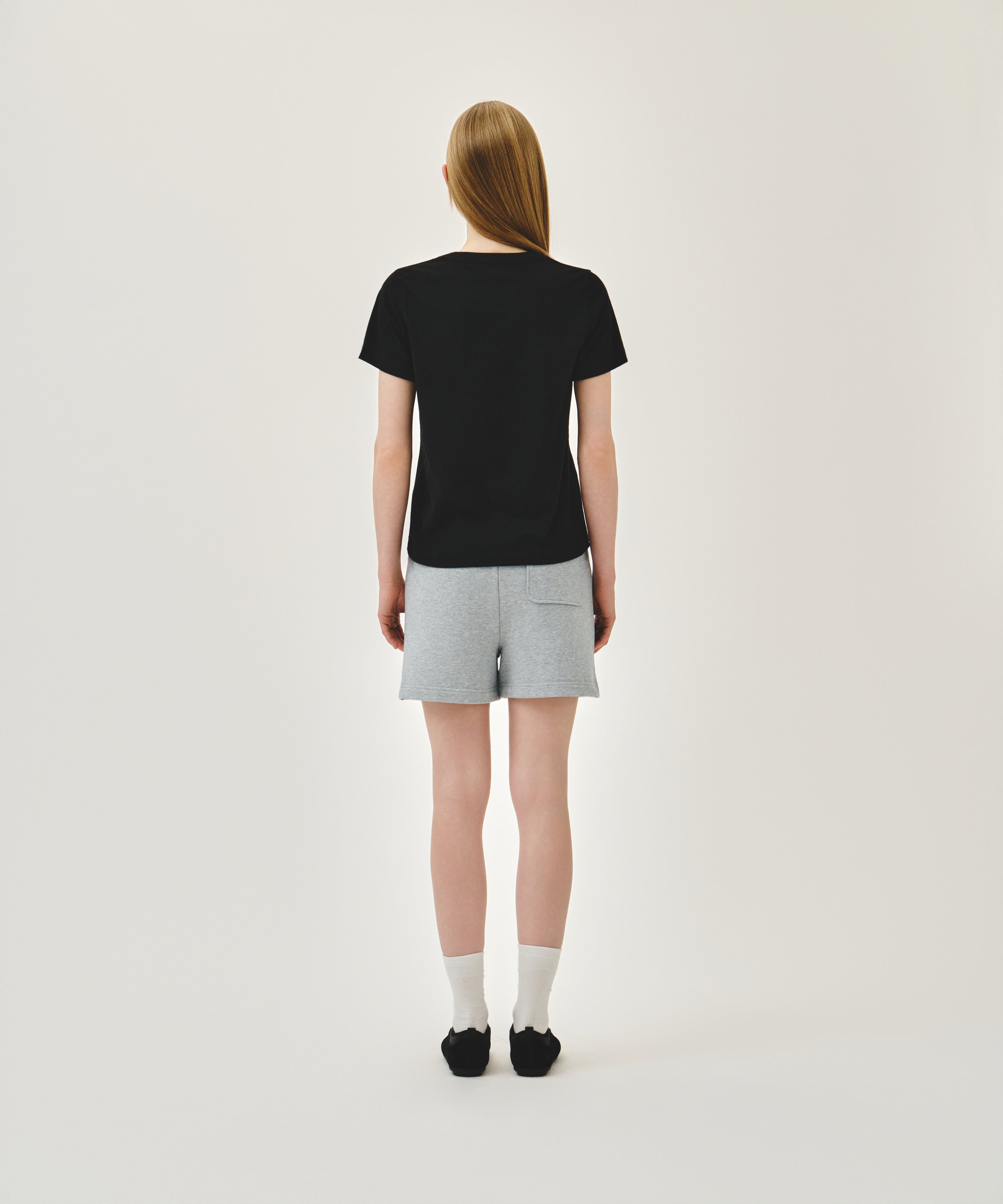 W VINTAGE CLASSIC LOGO SWEAT SHORTS