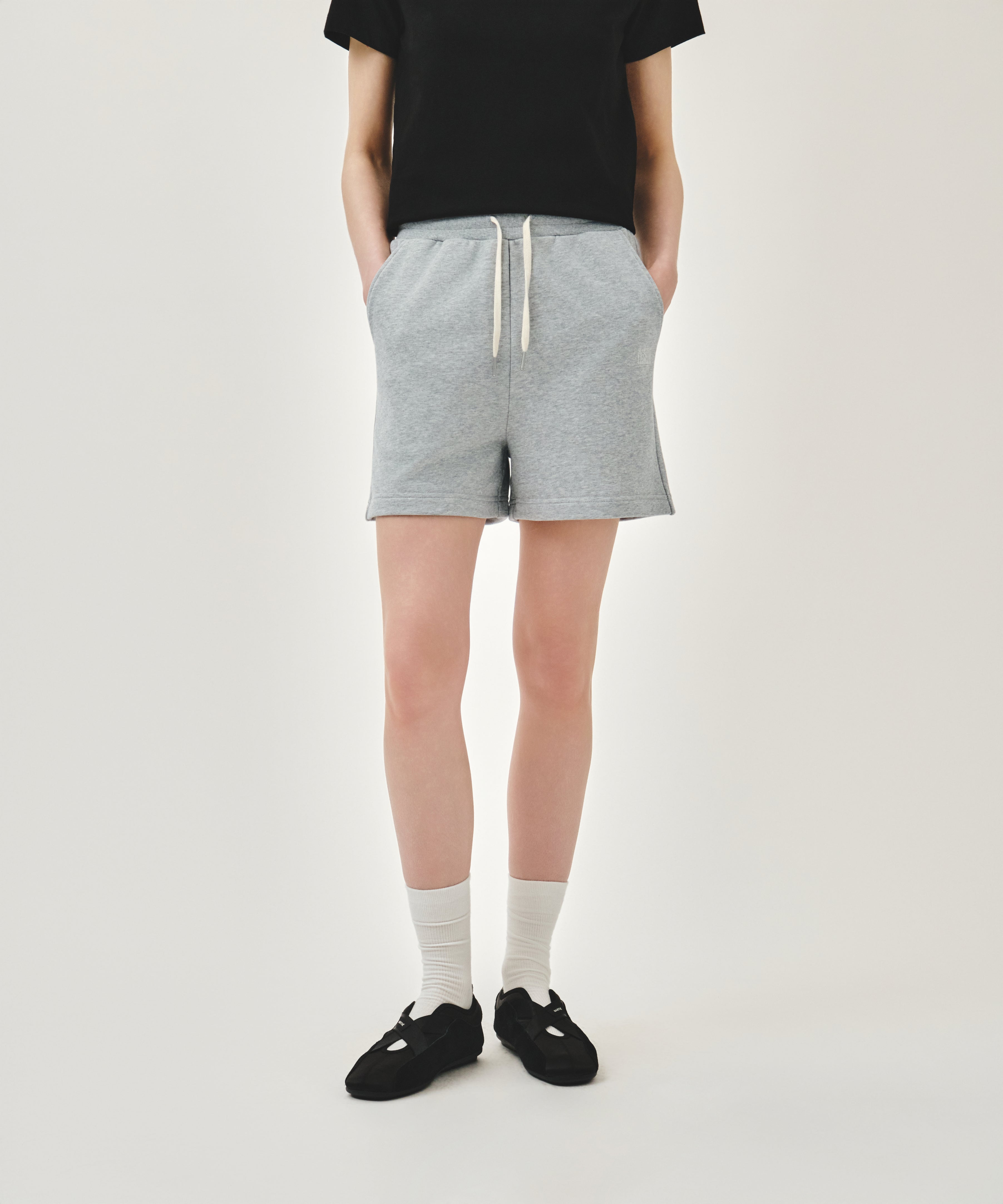 W VINTAGE CLASSIC LOGO SWEAT SHORTS