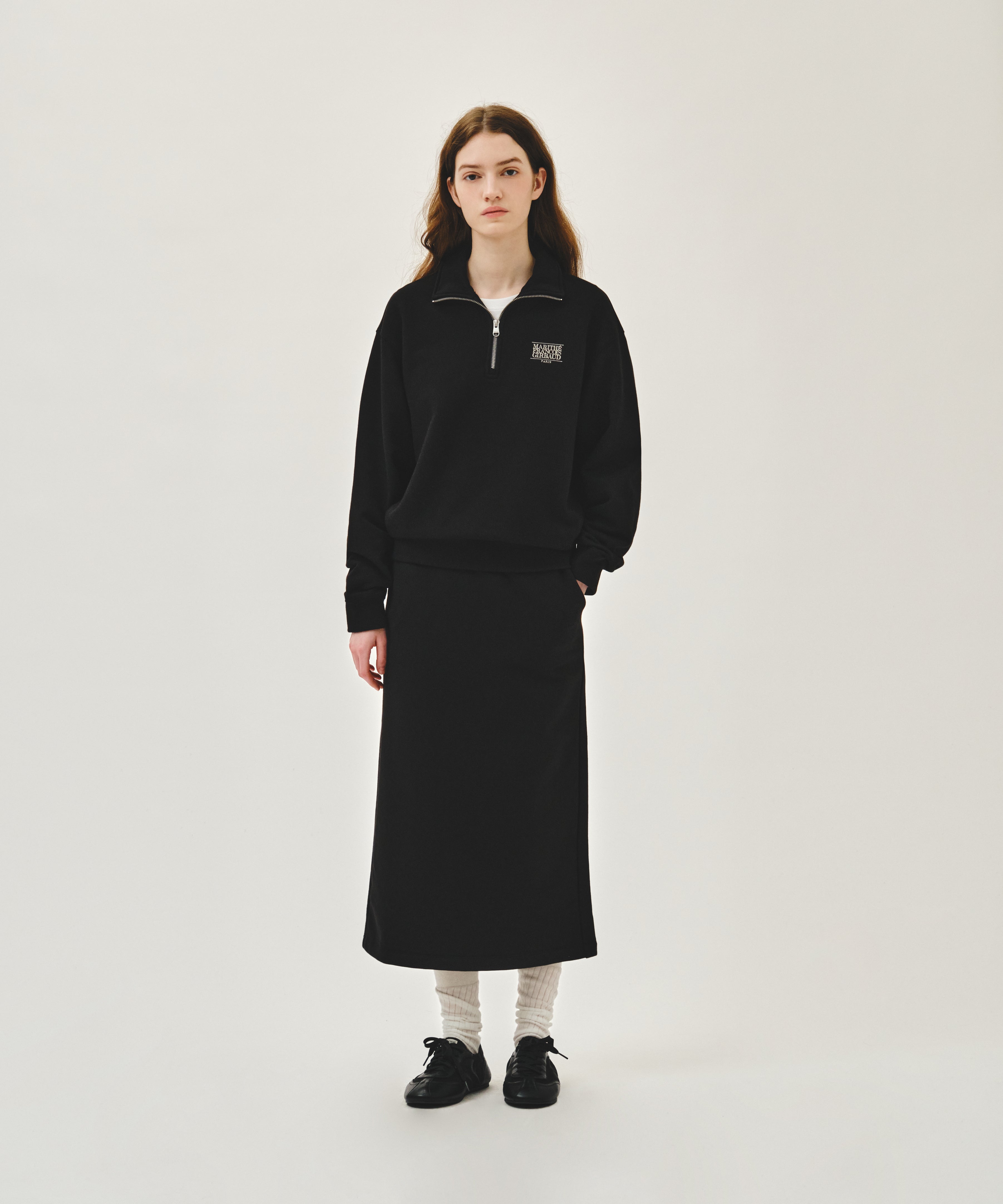 SMALL CLASSIC LOGO HALF ZIPUP SWEATSHIRT