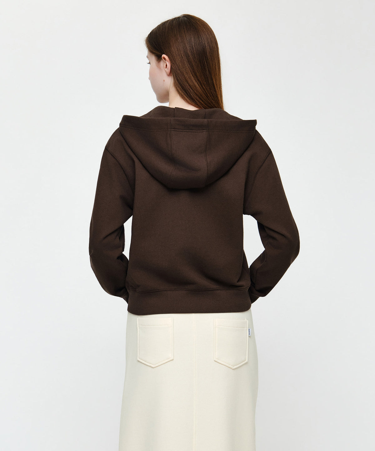 W SMALL CLASSIC LOGO HOODIE ZIPUP