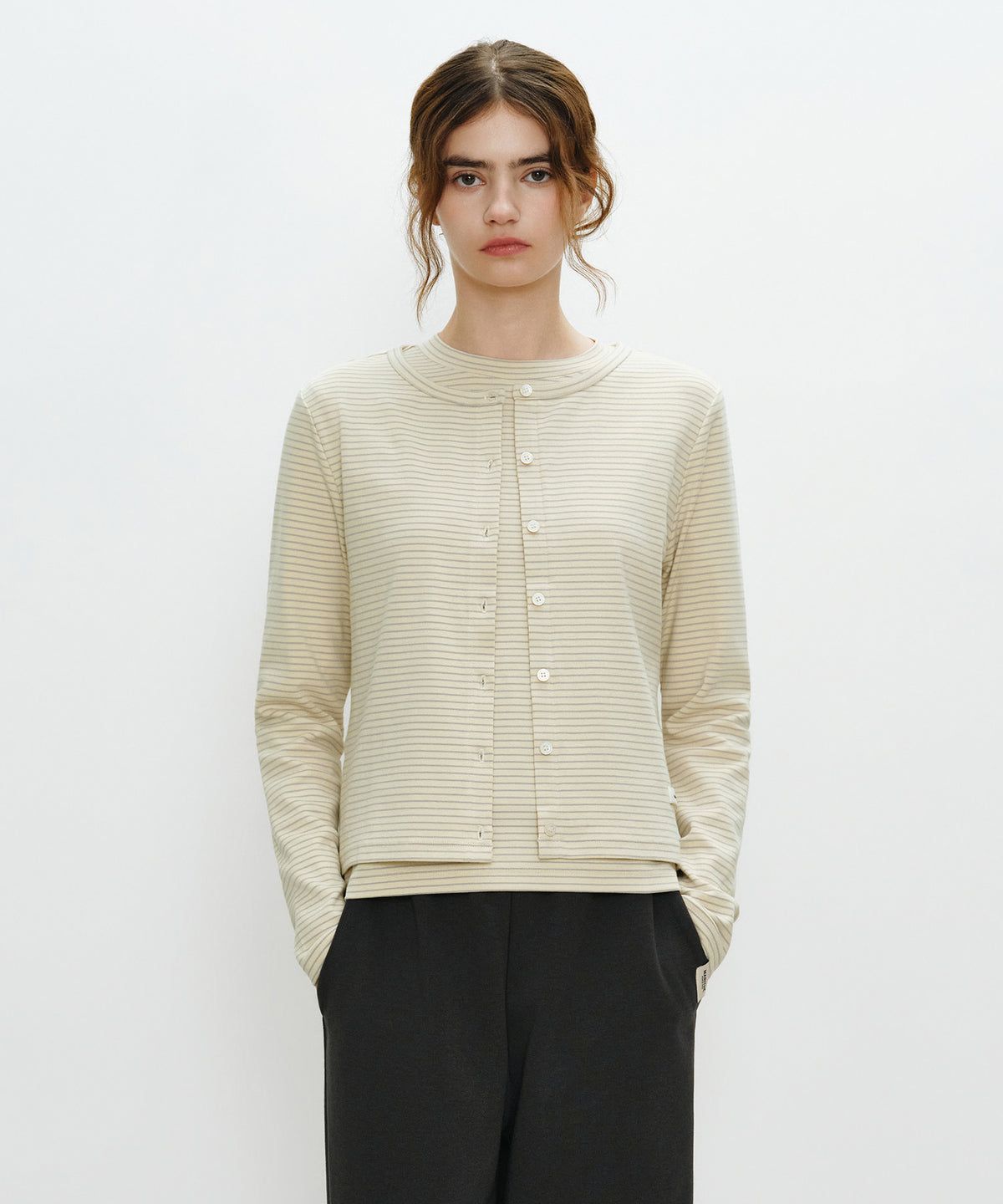 W BASIC COTTON CARDIGAN