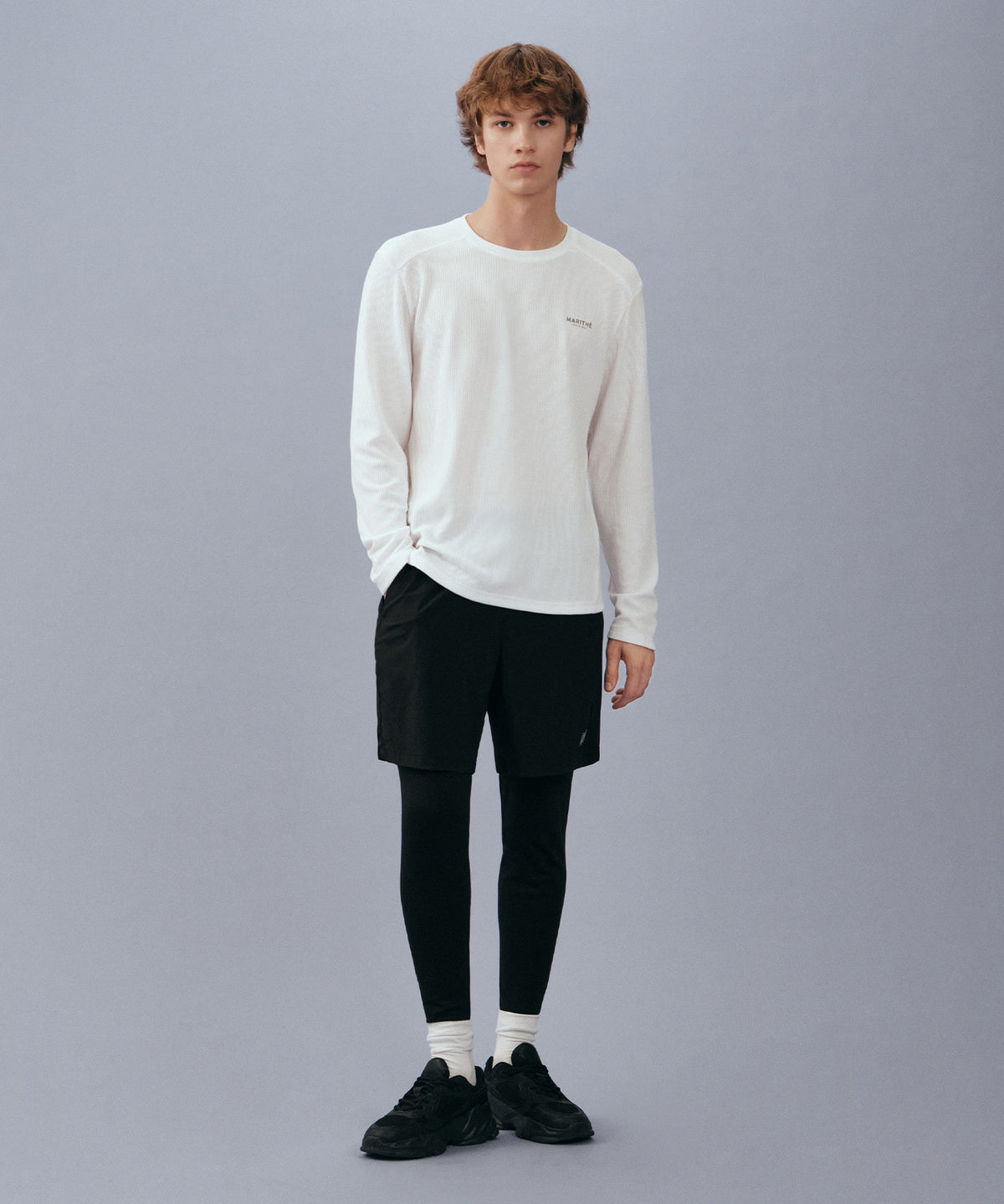 MARITHE SPORT M STRETCH CREWNECK LONG SLEEVE