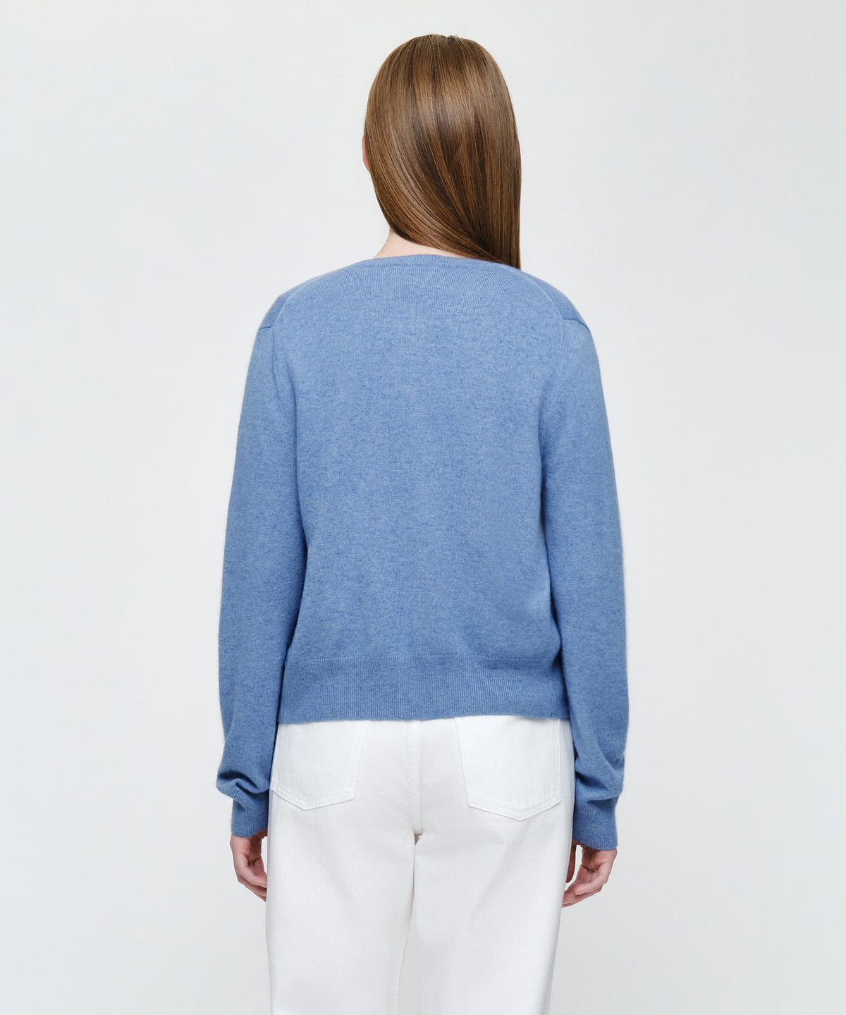 W SMALL CLASSIC LOGO ROUND NECK CARDIGAN SET UP