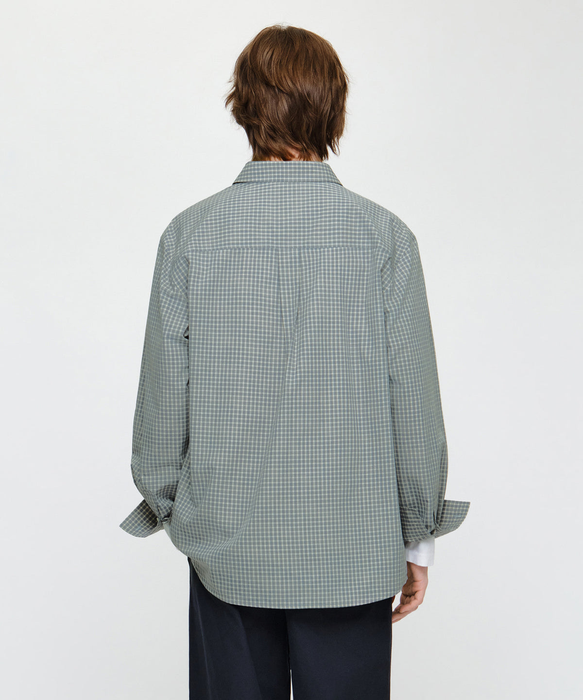 MICRO CLASSIC LOGO OVERSIZED CHECK SHIRT