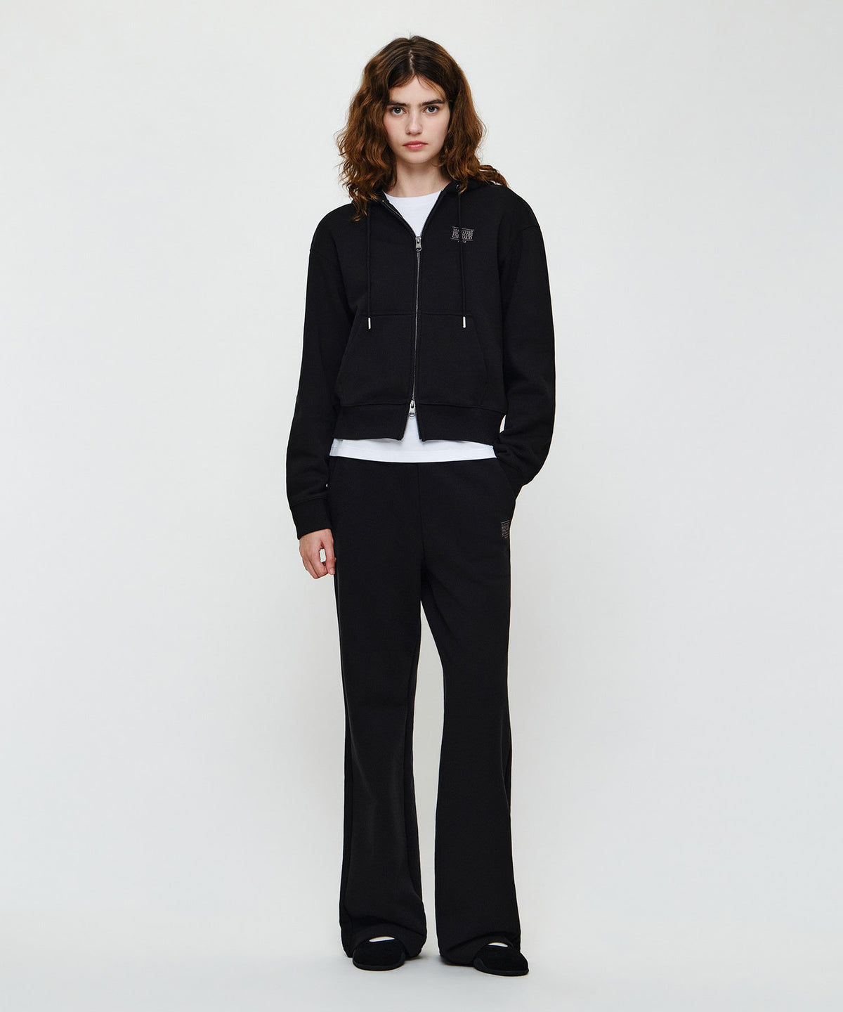 W SMALL CLASSIC LOGO HOODIE ZIPUP
