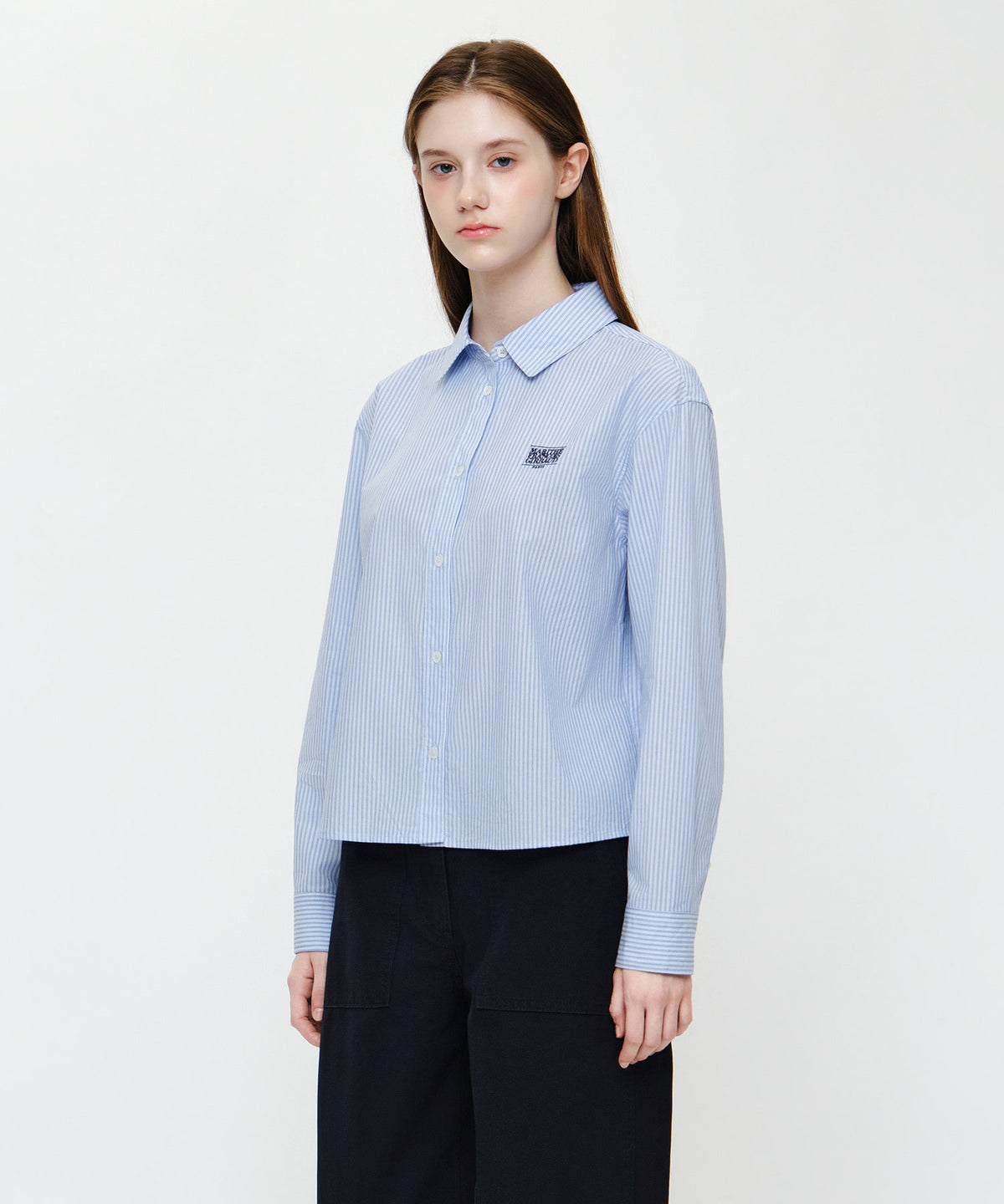 W MICRO CLASSIC LOGO COTTON SHIRT