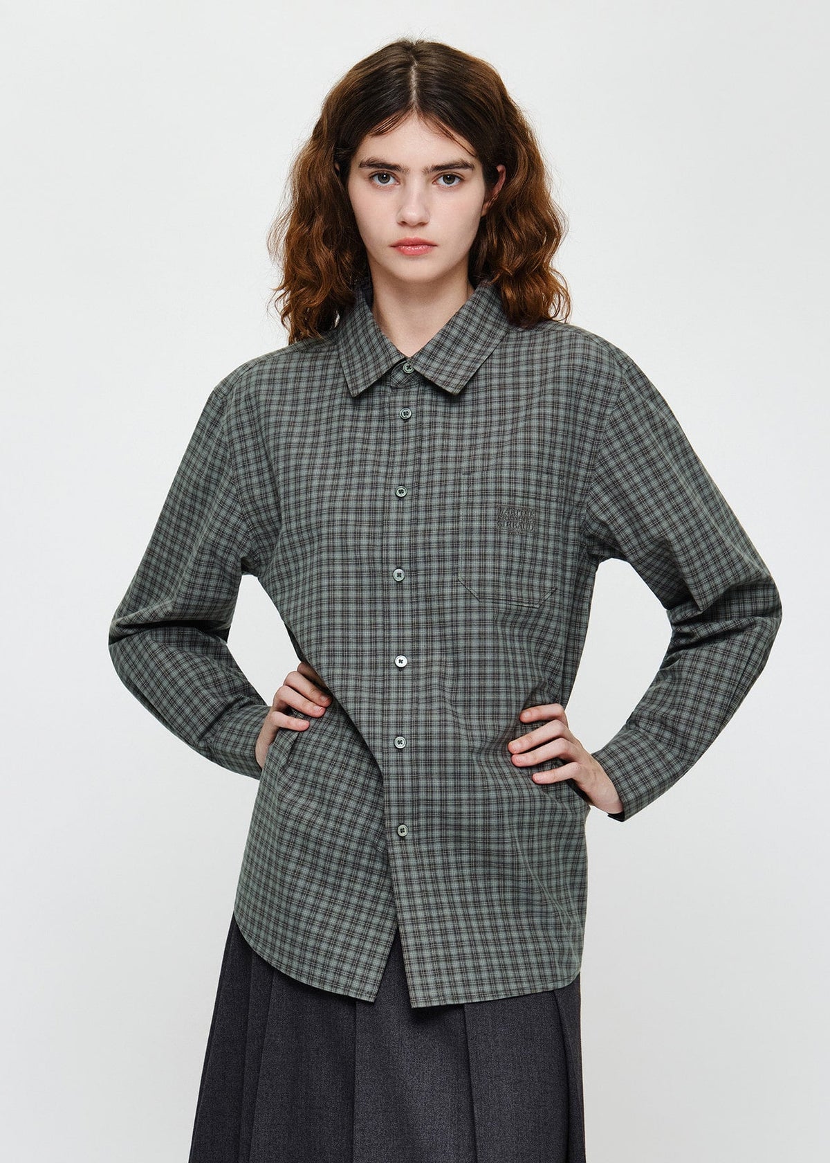 MICRO CLASSIC LOGO OVERSIZED CHECK SHIRT